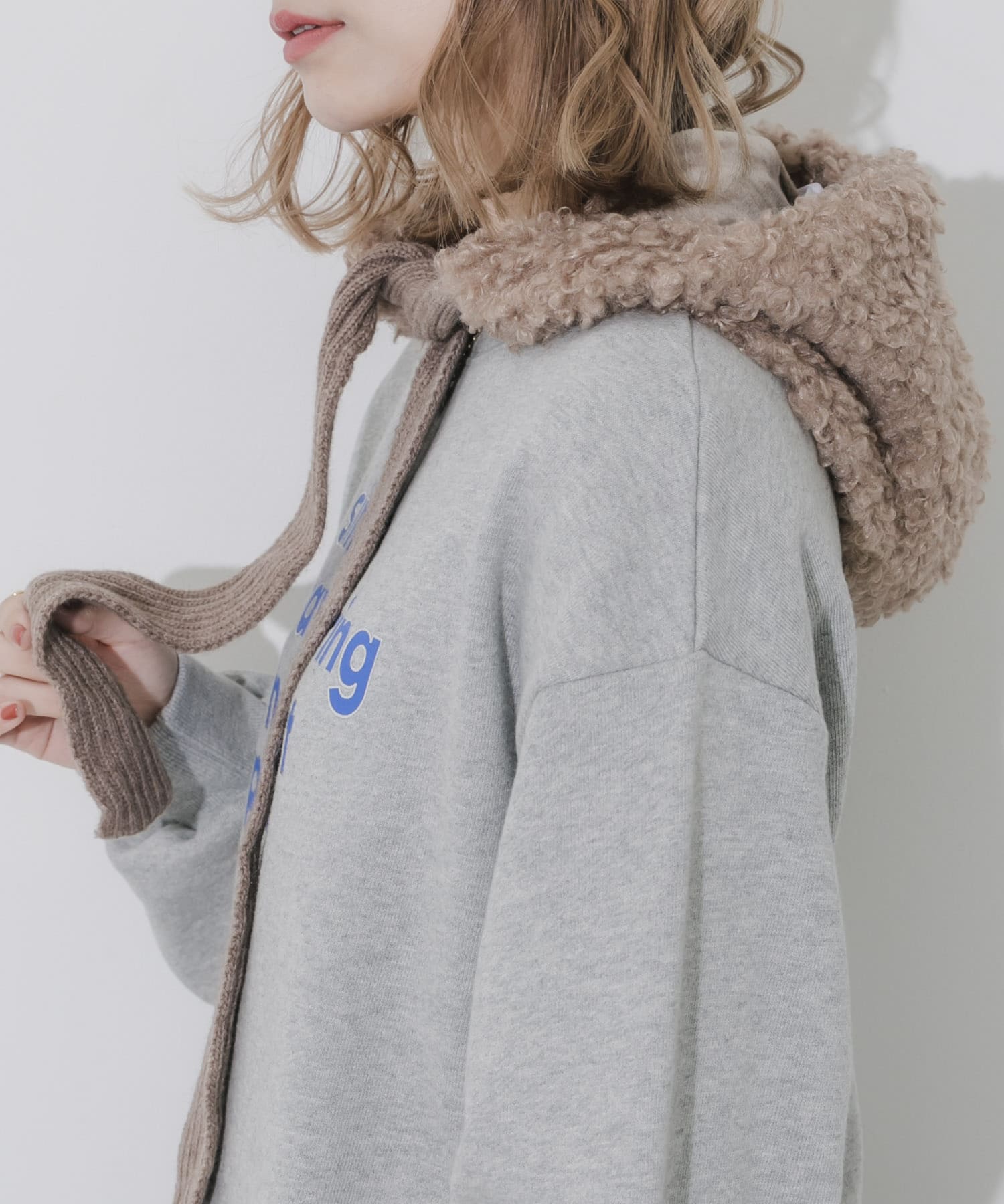 ループボアボンネット BEG -