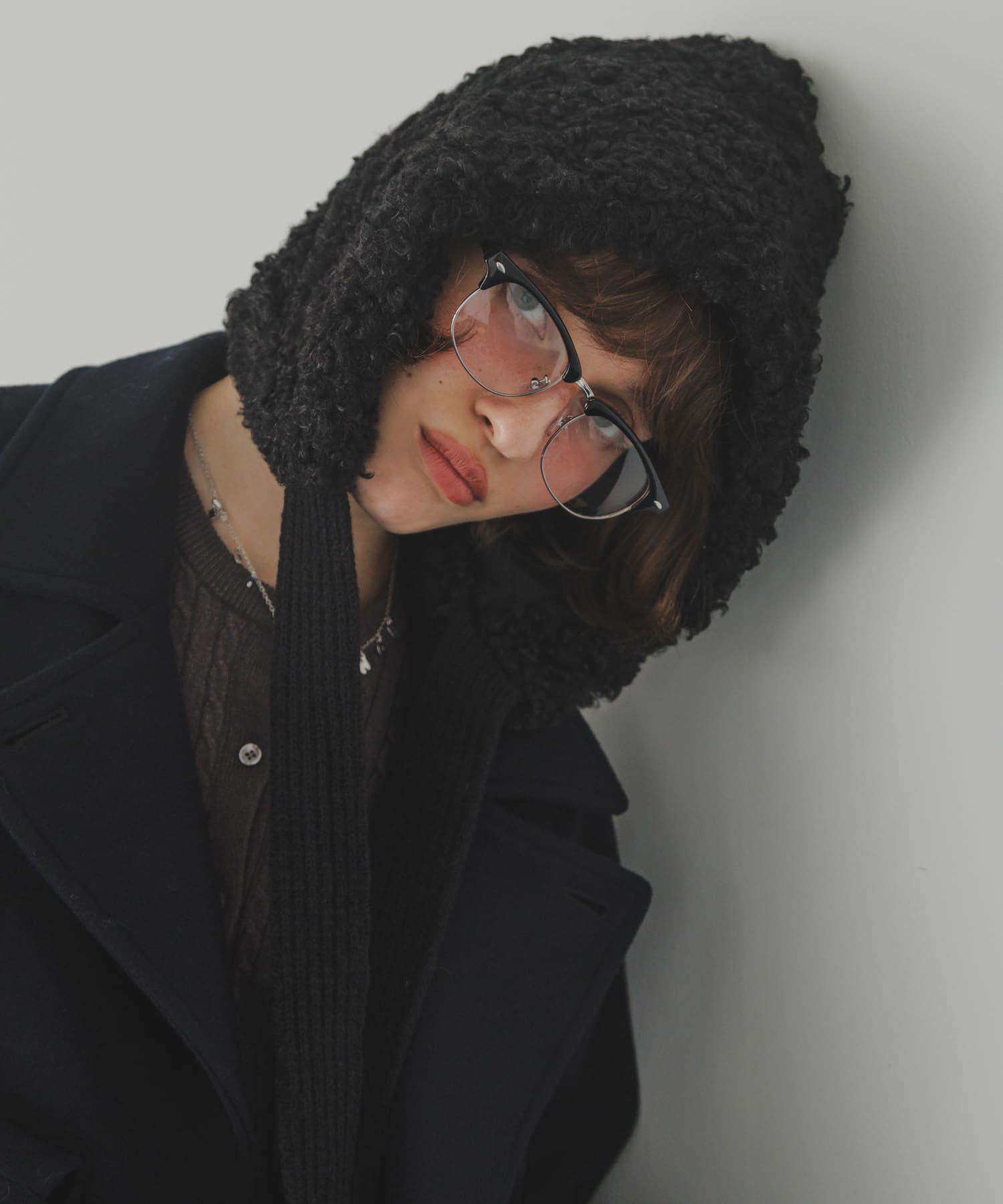 ループボアボンネット BLK -