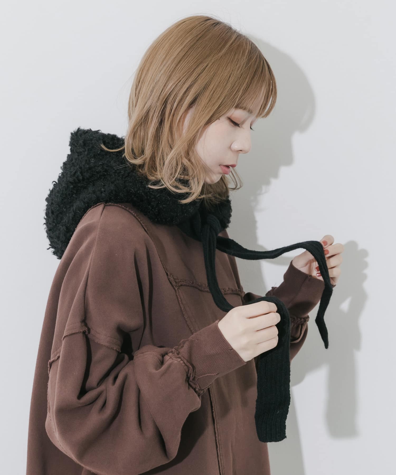 ループボアボンネット BLK -