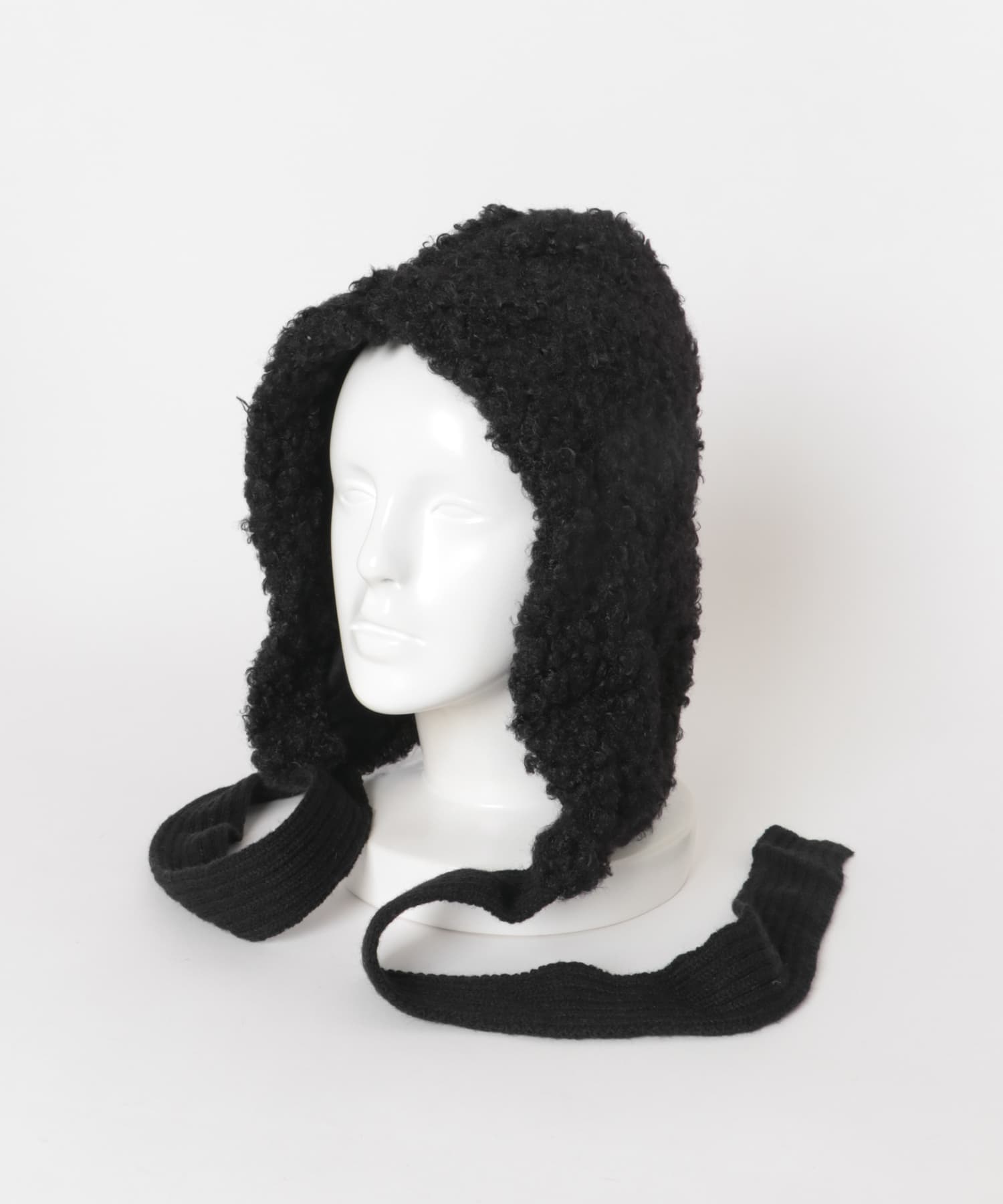 ループボアボンネット BLK -