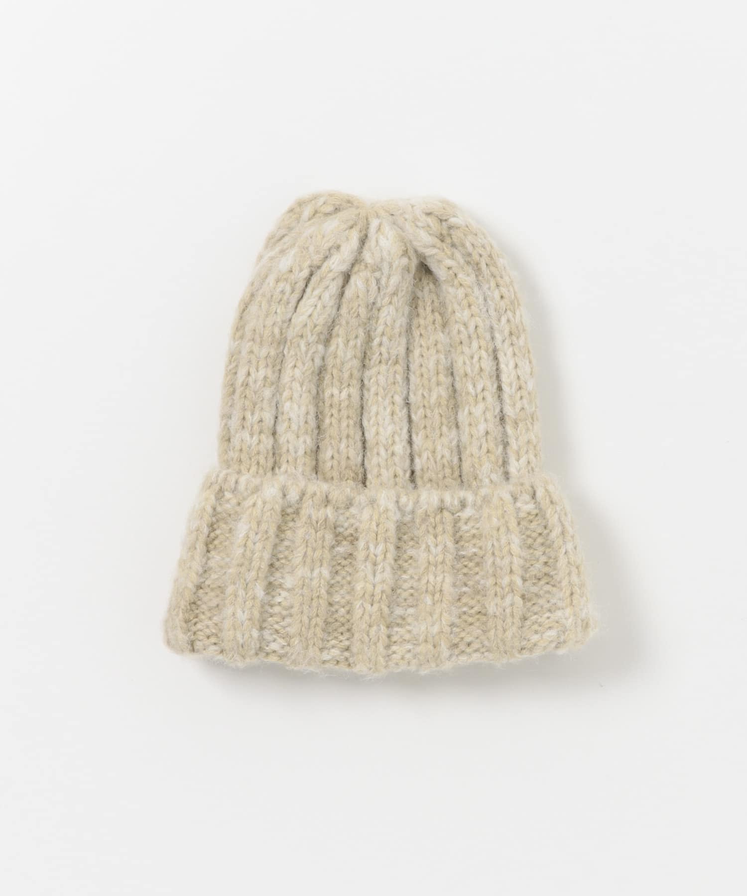 カラーミックスニットワッチ BEG -