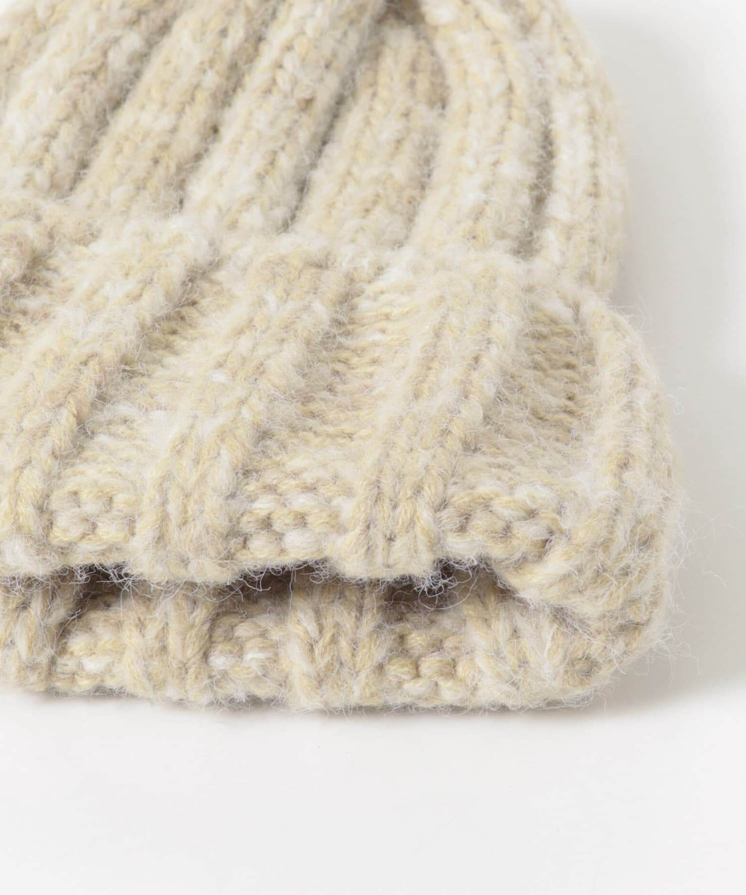 カラーミックスニットワッチ BEG -