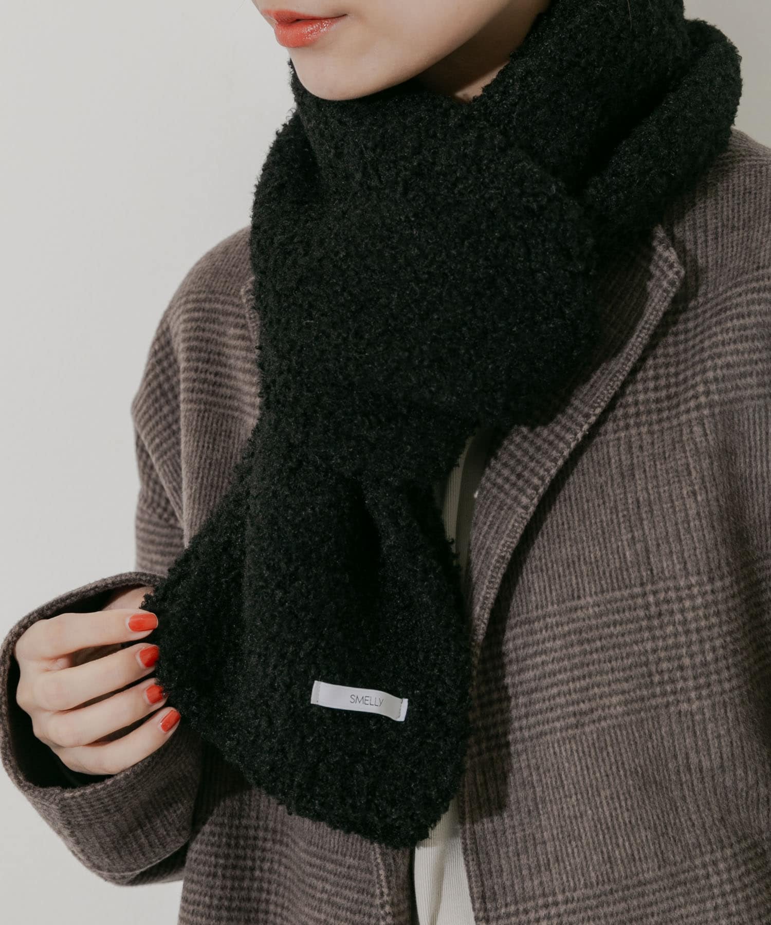 ボアニットマフラー BLK -