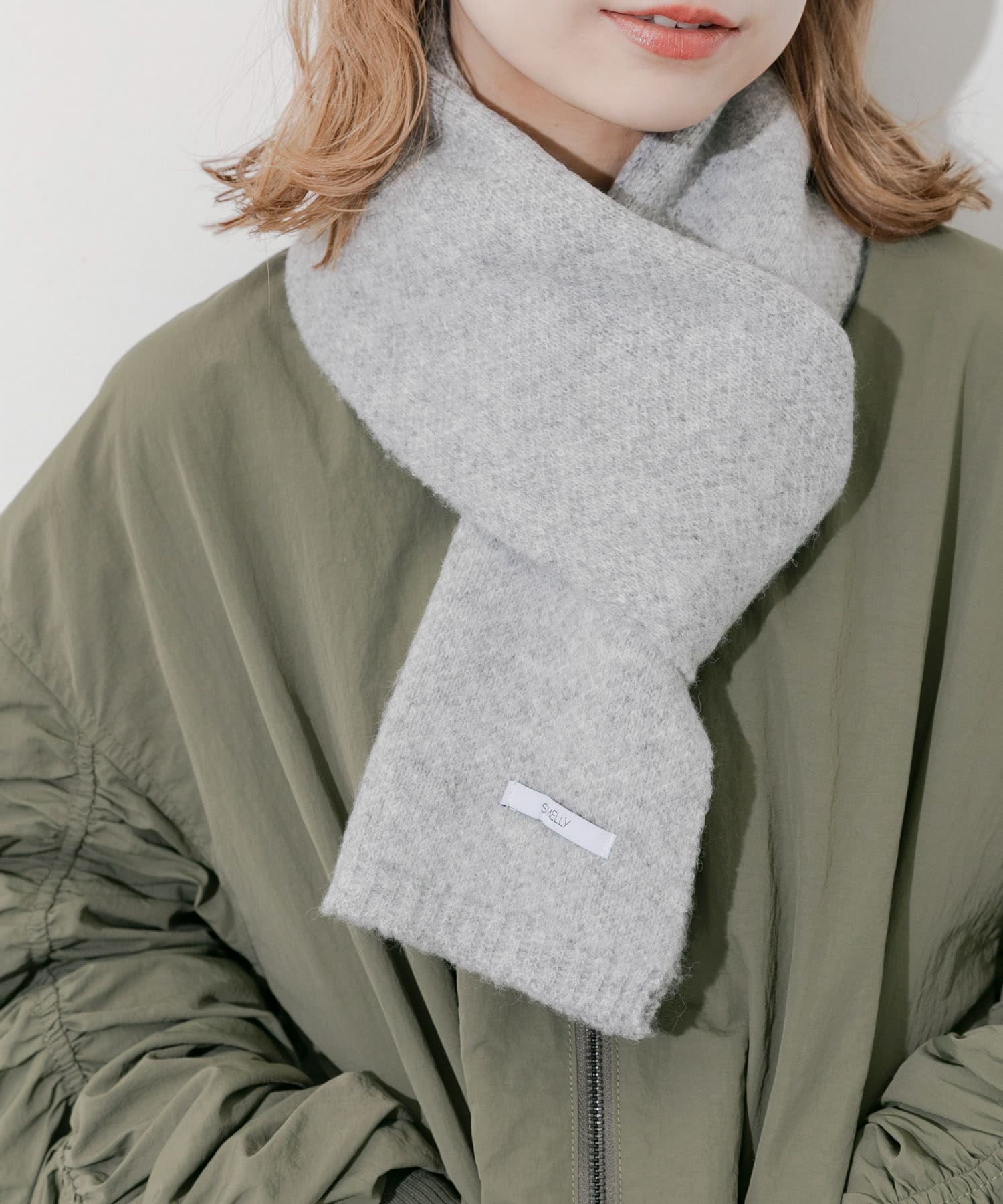 プレーンニットマフラー