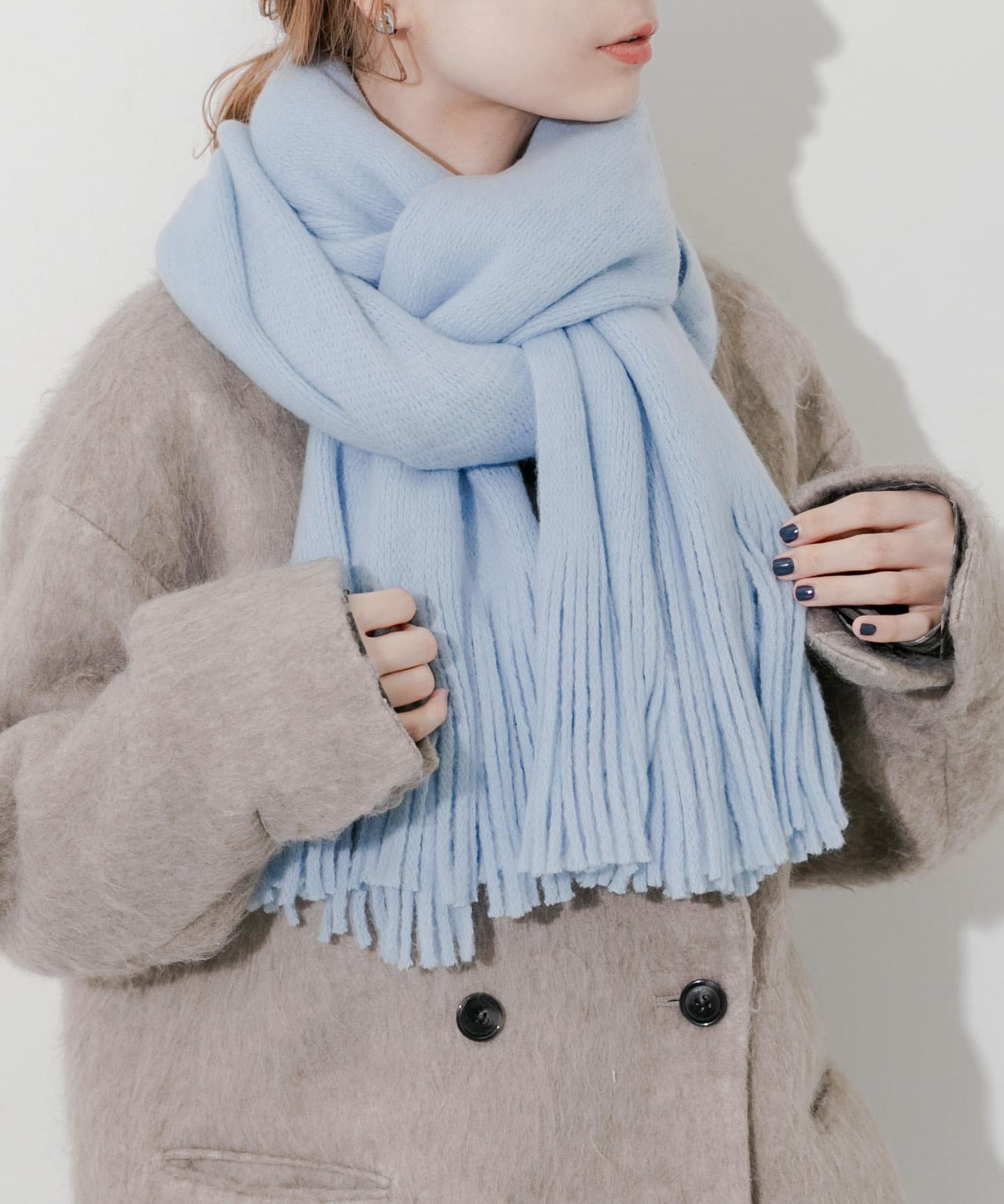 ソフトボリュームマフラー L.BLU -