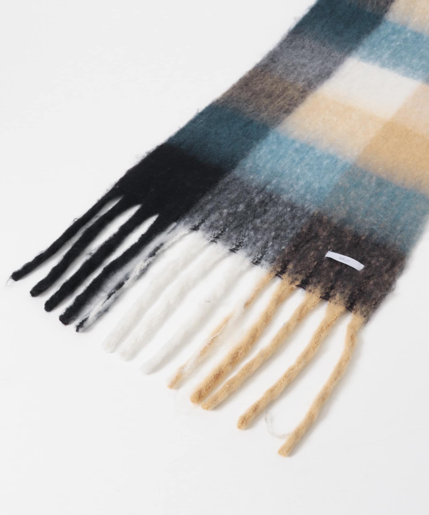 ボリュームチェックマフラー BLU -