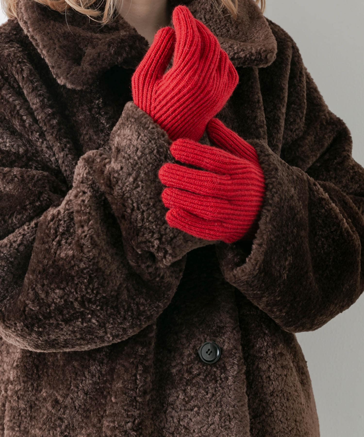 バイカラーホールタッチグローブ RED -