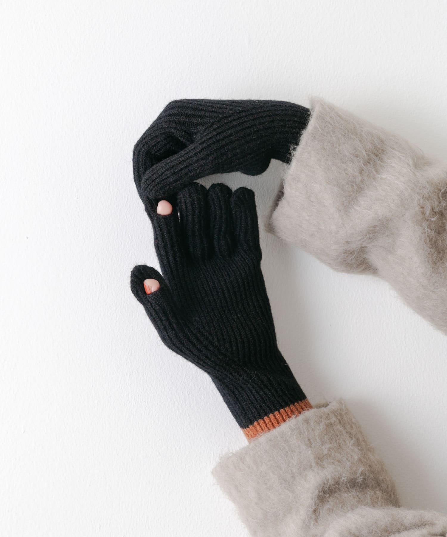 バイカラーホールタッチグローブ BLK -