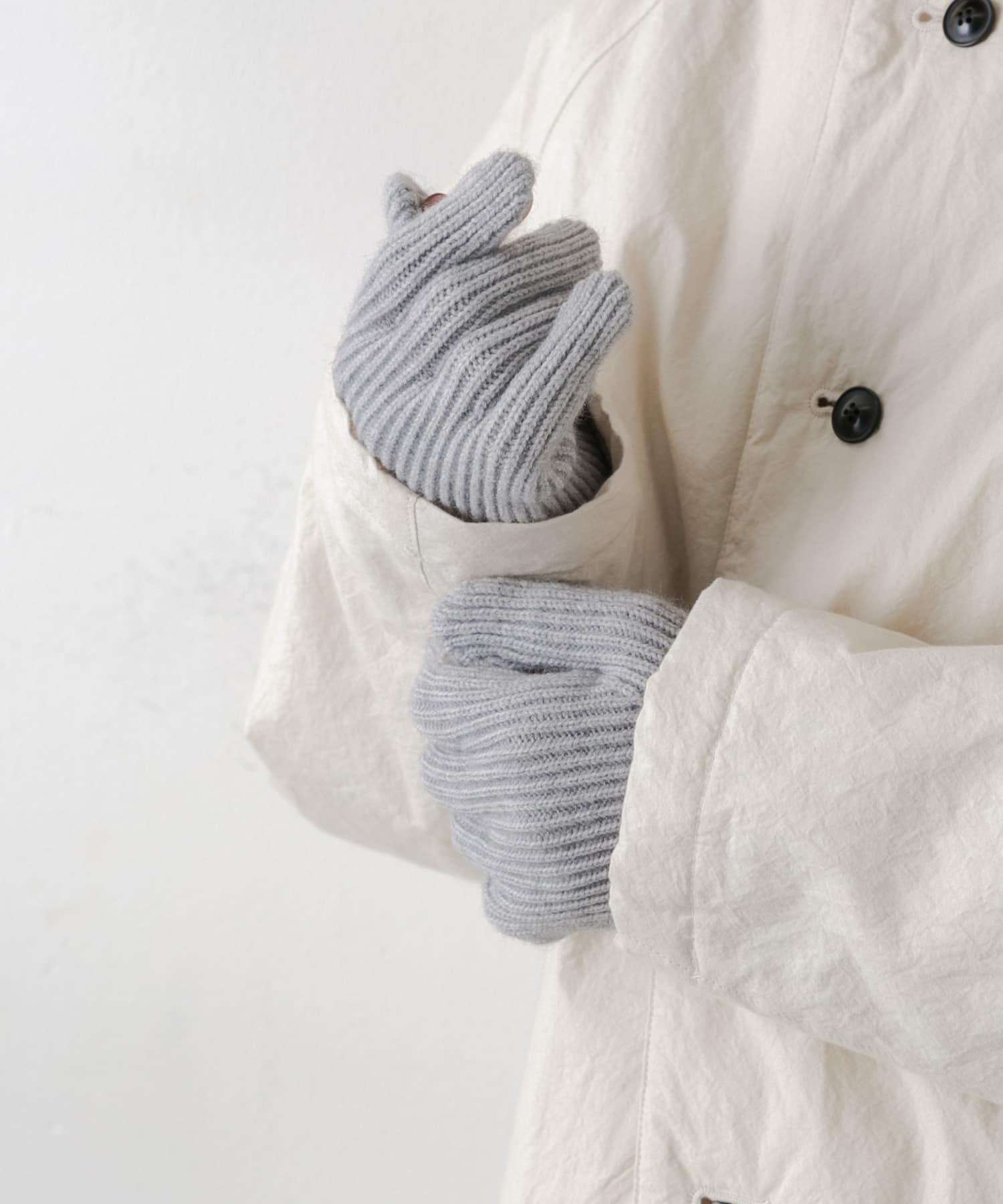 バイカラーホールタッチグローブ GRY -