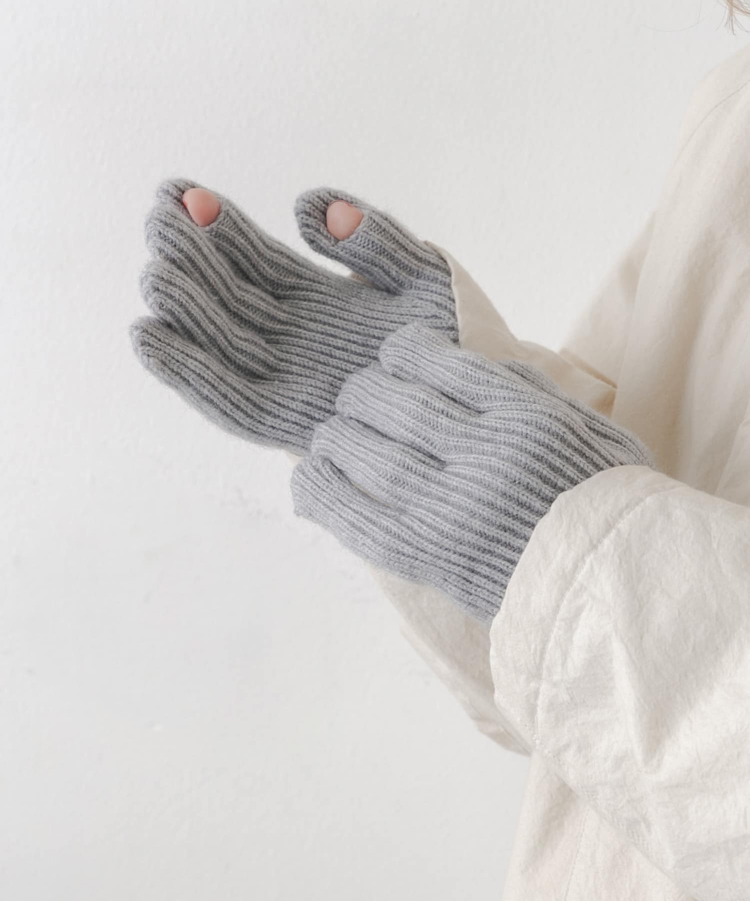 バイカラーホールタッチグローブ GRY -