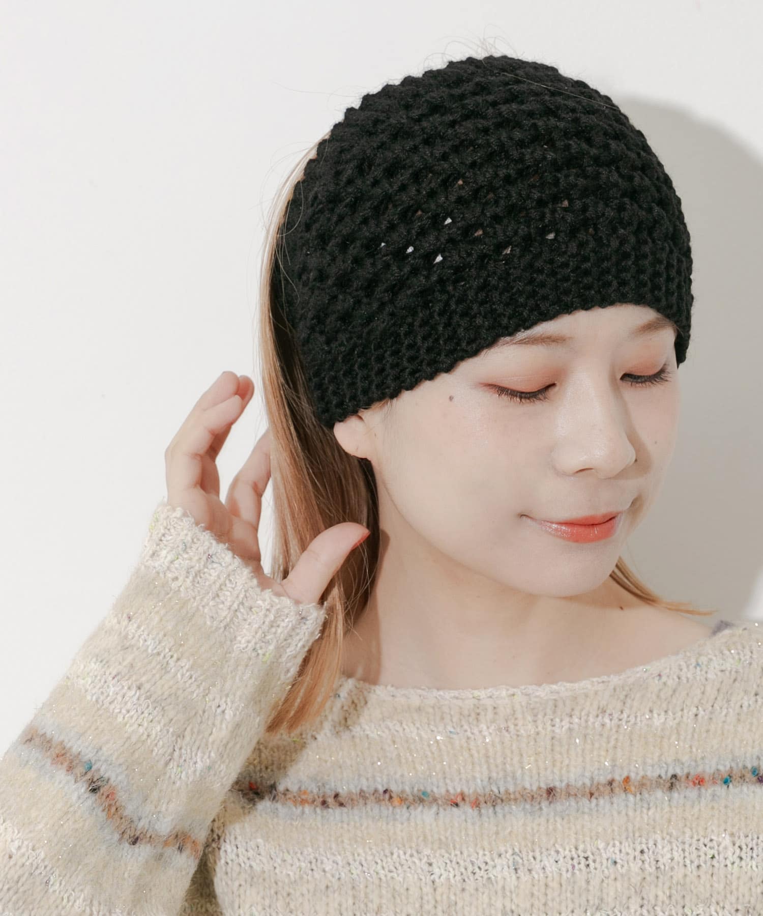 ワイドニットヘアバンド