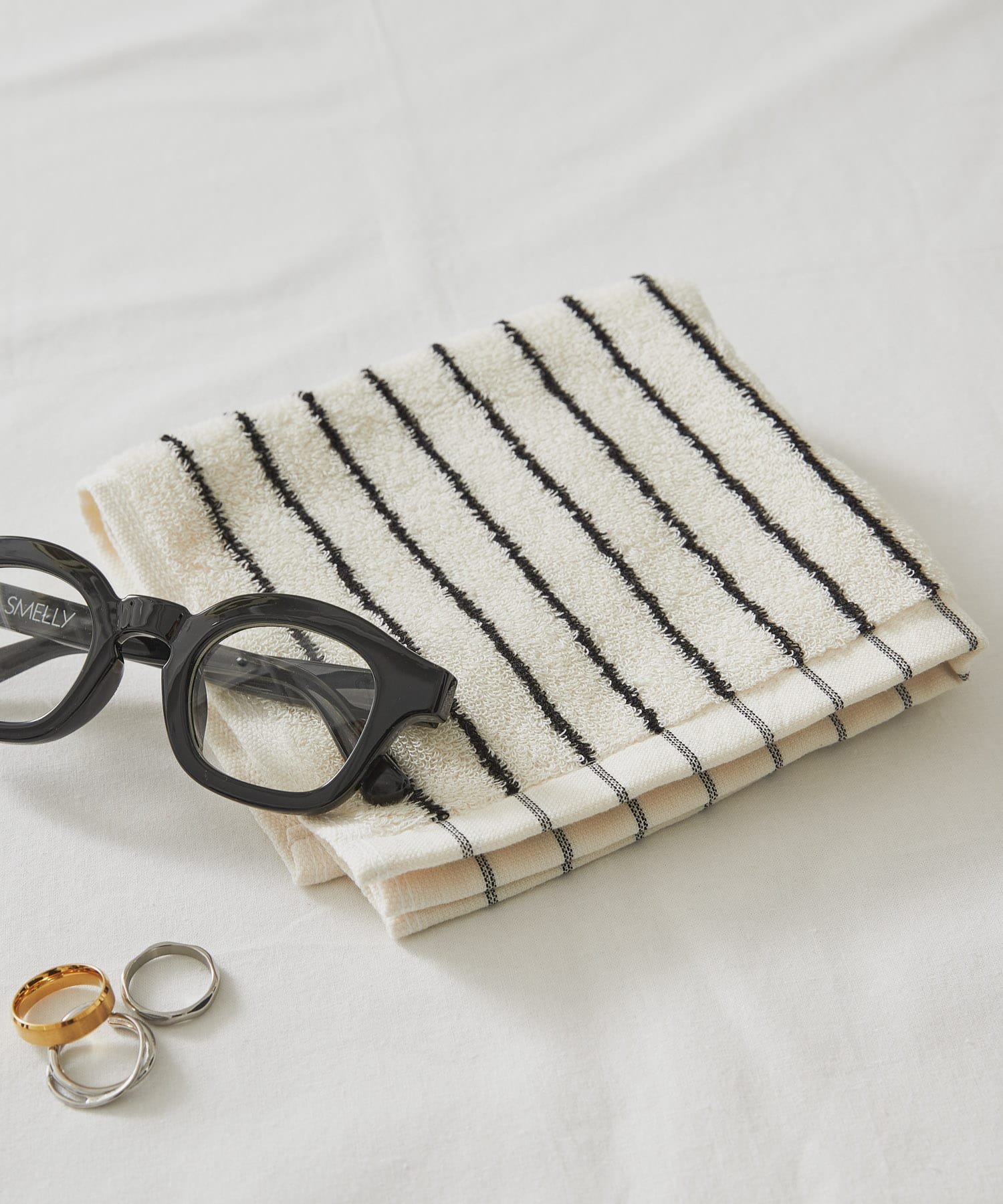 TETO　SUPIMA COTTON HANDTOWEL WH/BK -