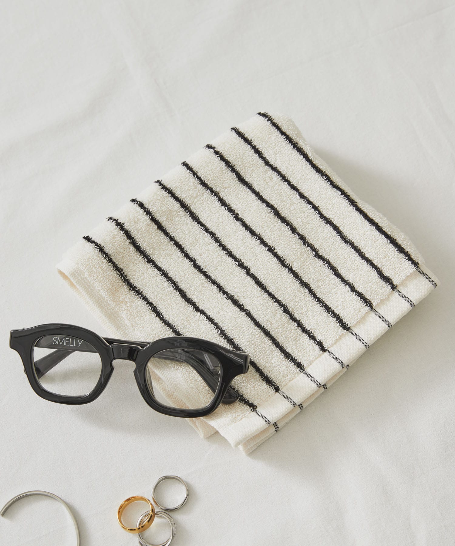 TETO　SUPIMA COTTON HANDTOWEL WH/BK -