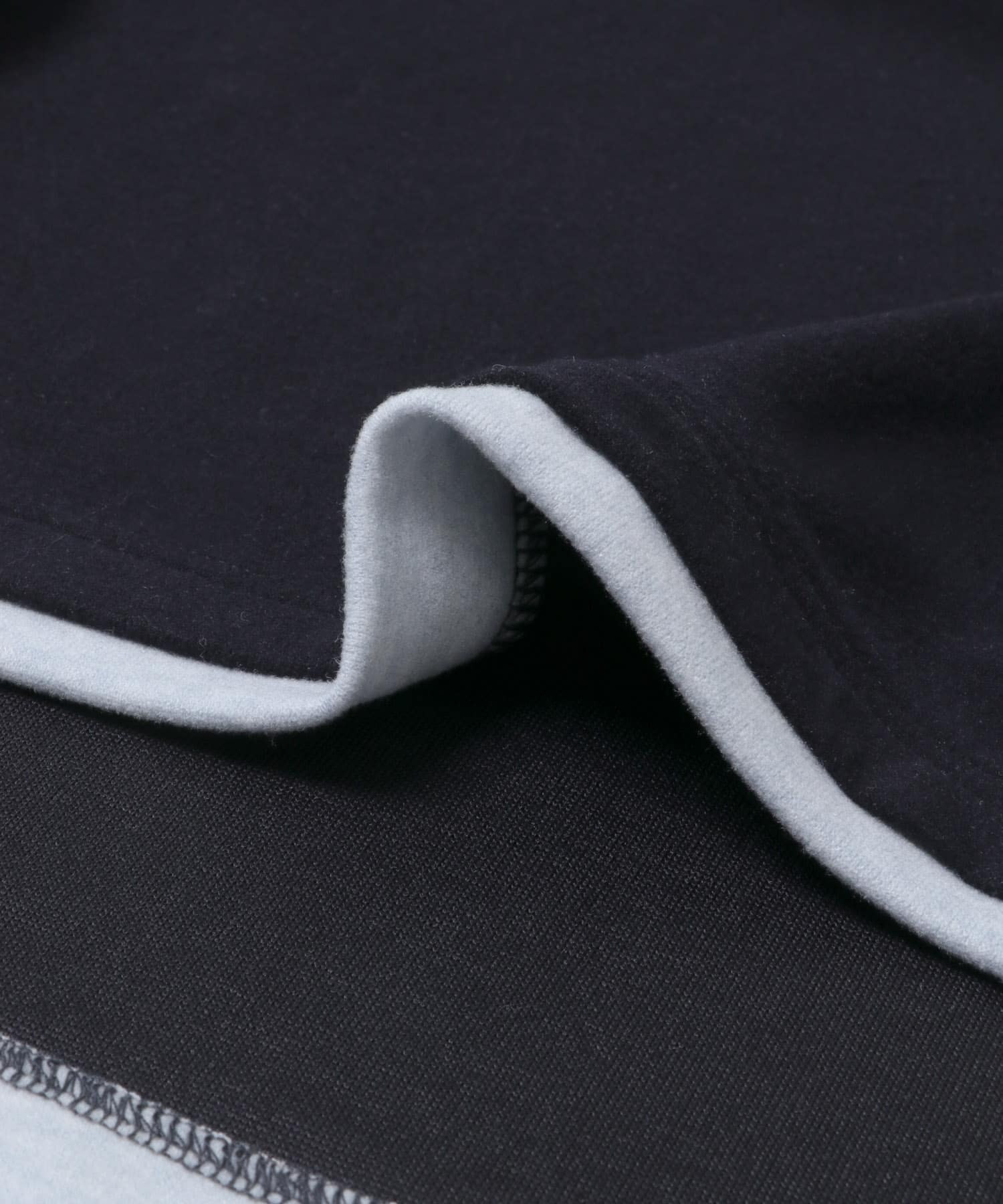 フェイクレイヤードロングTシャツ NAVY M
