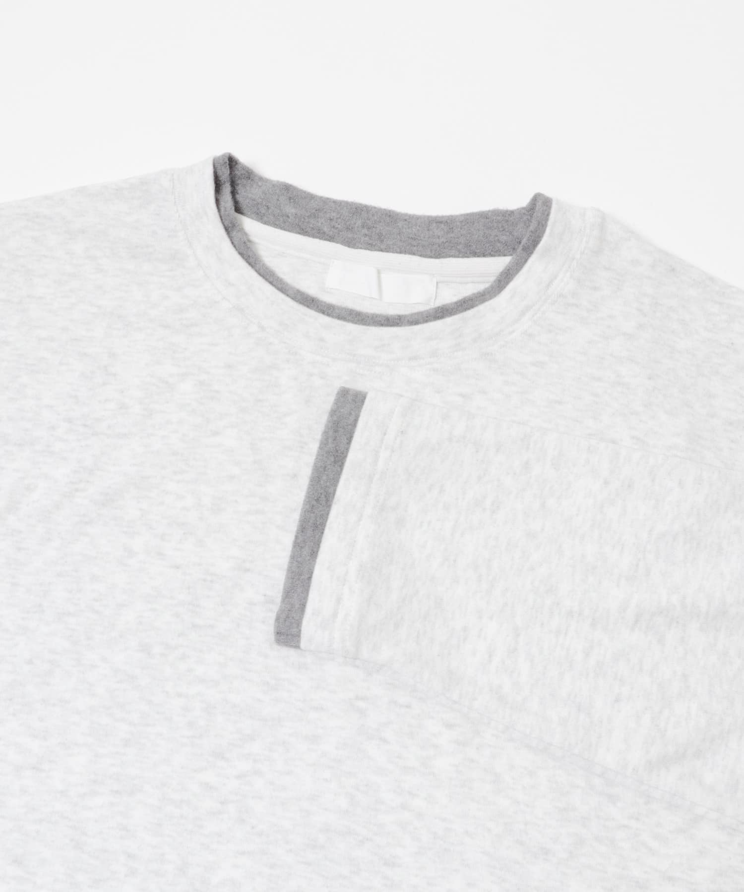 フェイクレイヤードロングTシャツ L.GRAY M