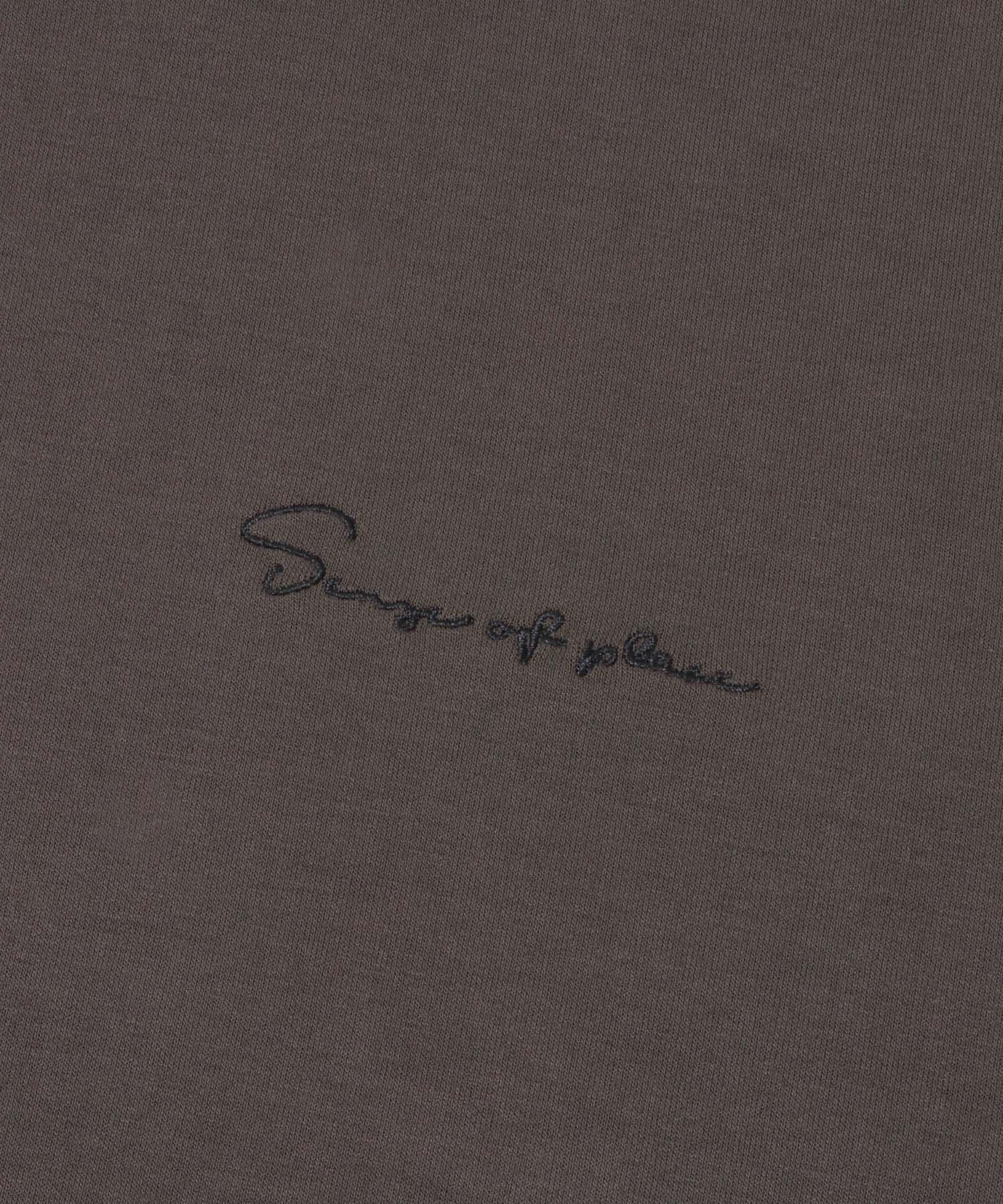 『一部WEB限定カラー』シシュウダンボールポンチロングスリーブTシャツ D.BROWN M