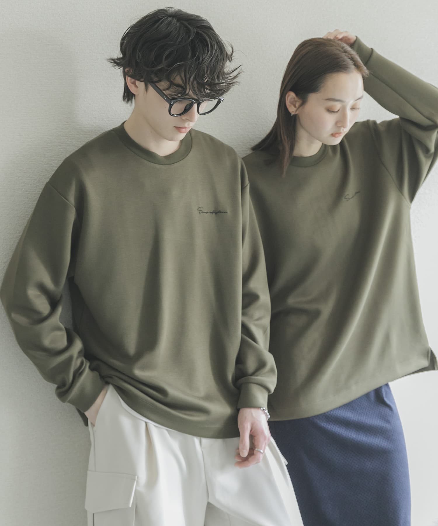 『一部WEB限定カラー』『ユニセックス』シシュウダンボールポンチロングスリーブTシャツ