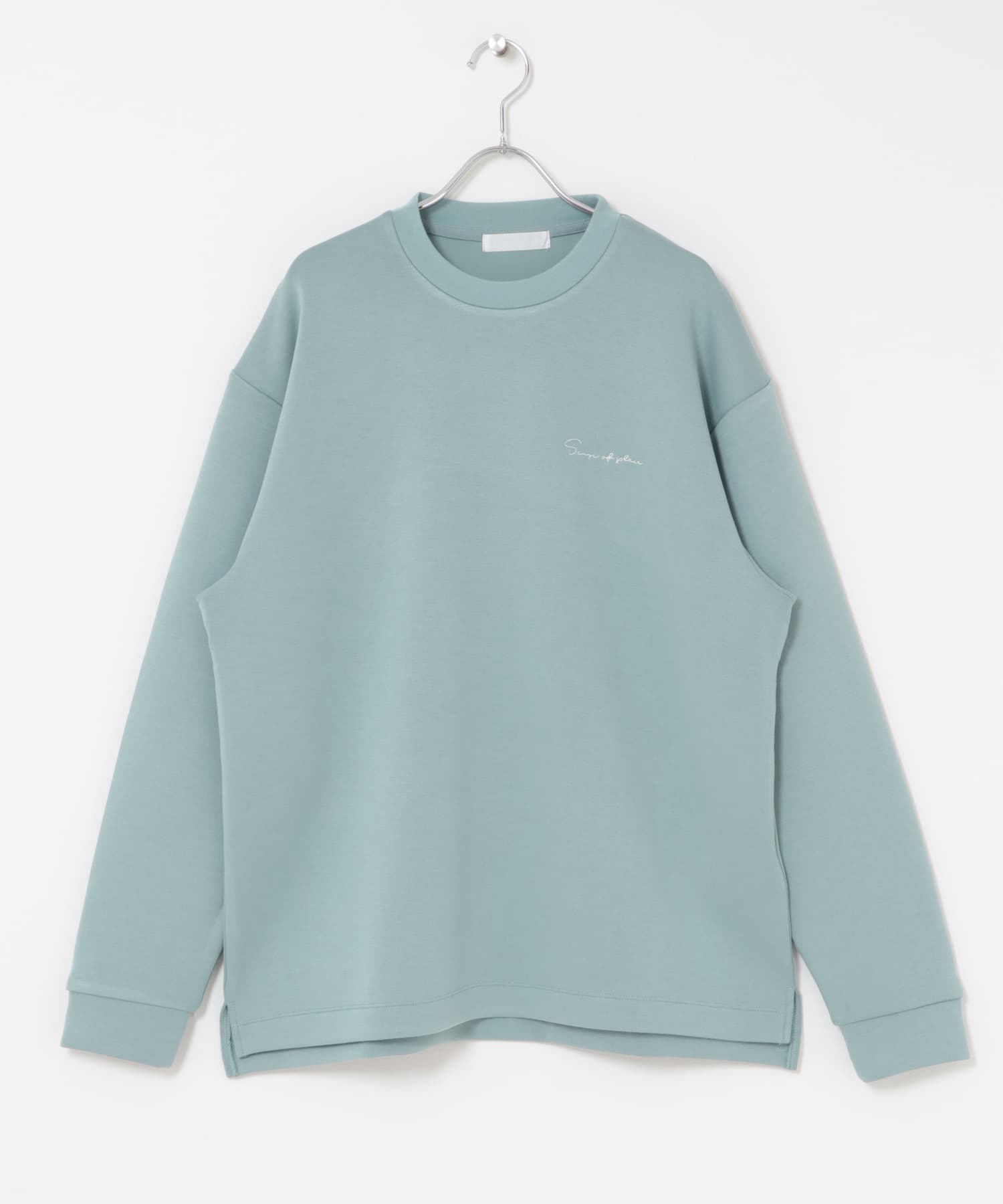 『一部WEB限定カラー』『ユニセックス』シシュウダンボールポンチロングスリーブTシャツ L.BLUE M