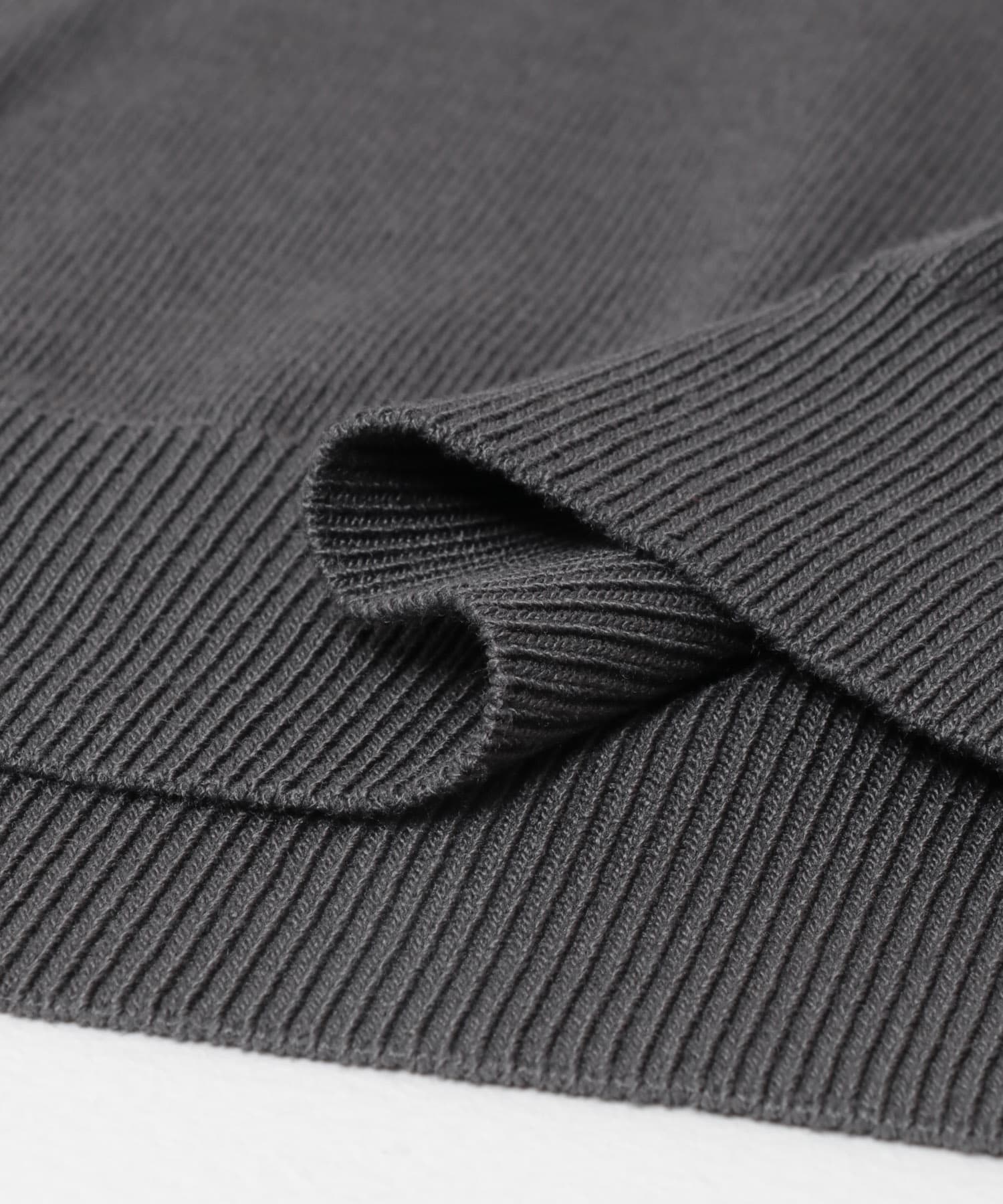 『洗濯可/防花粉』SKIN Proofニットポロシャツ CHARCOAL M