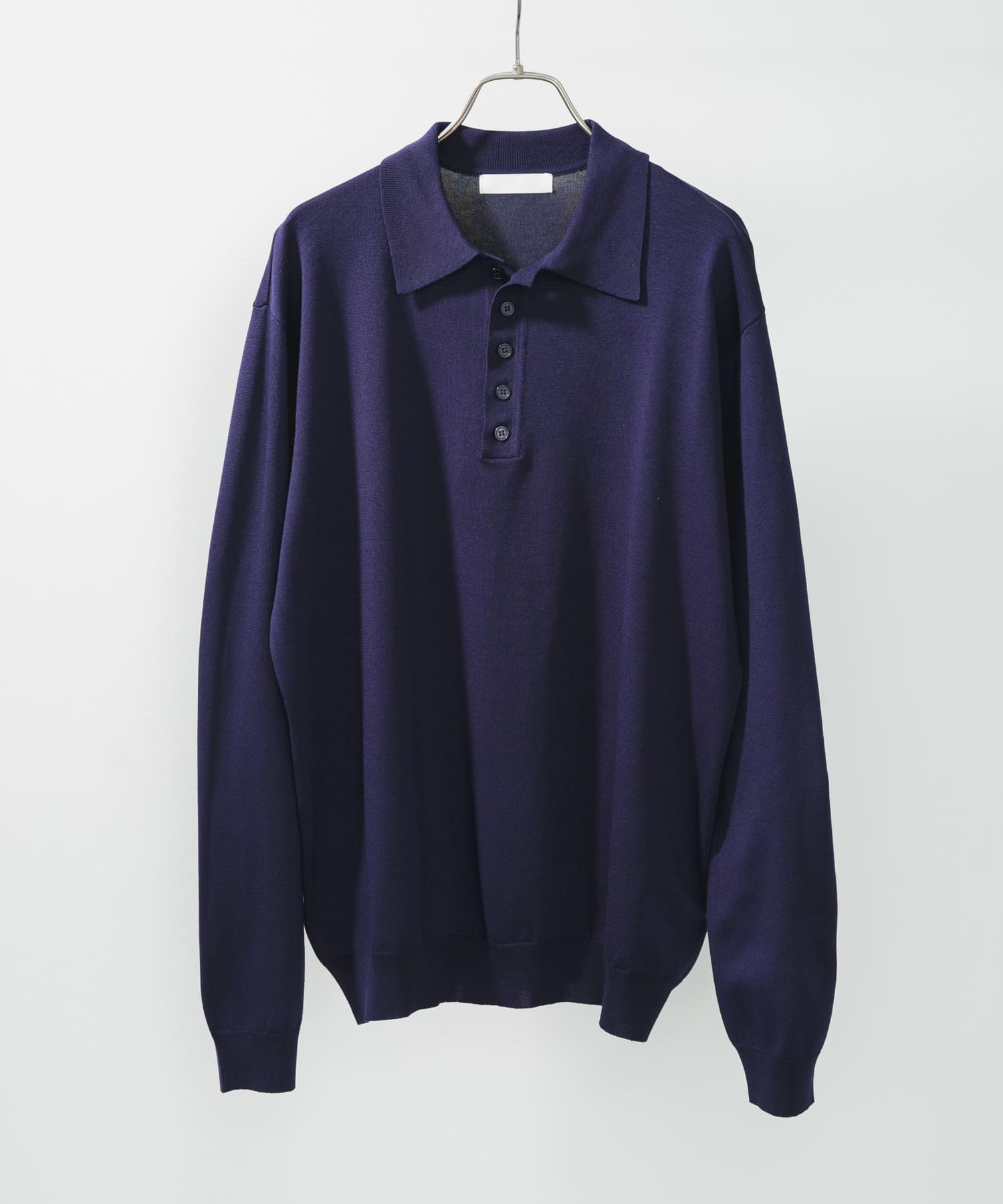 洗濯可/防花粉』SKINProofニットポロシャツ(M L.GRAY): トップス