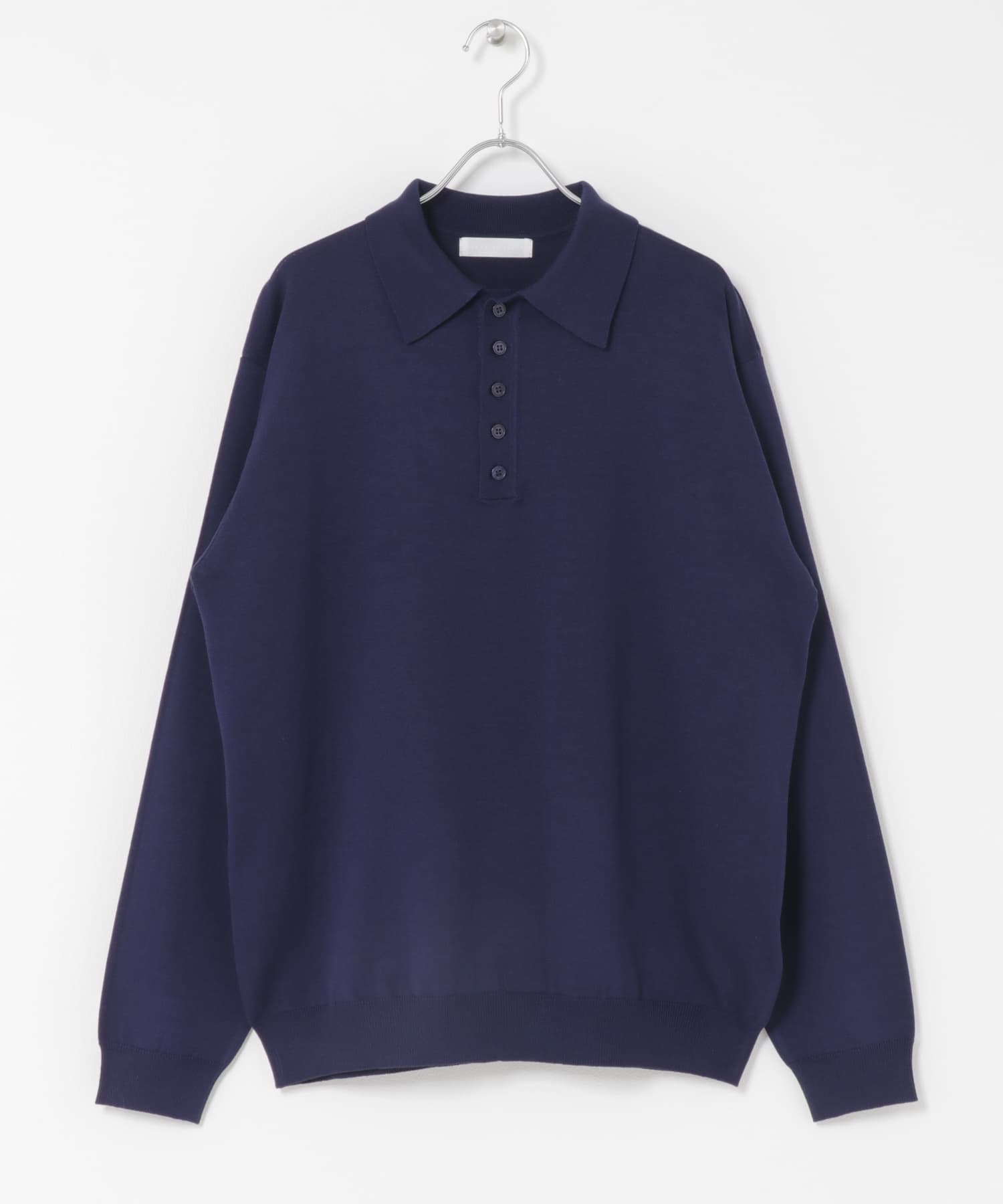洗濯可/防花粉』SKINProofニットポロシャツ(M L.GRAY): トップス