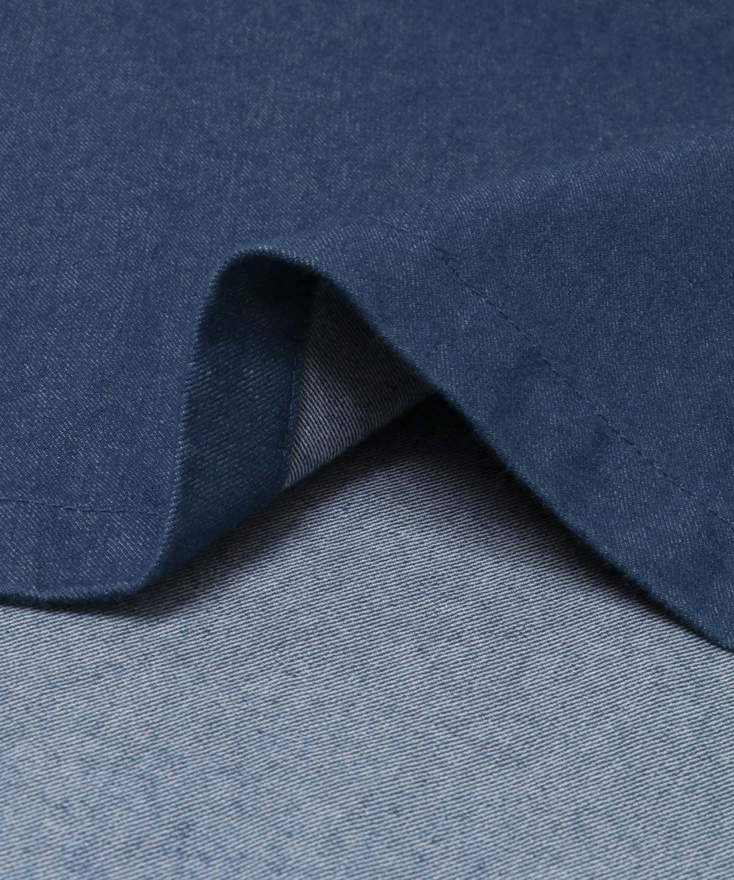ダブルポケットカラーデニムシャツ D.INDIGO M