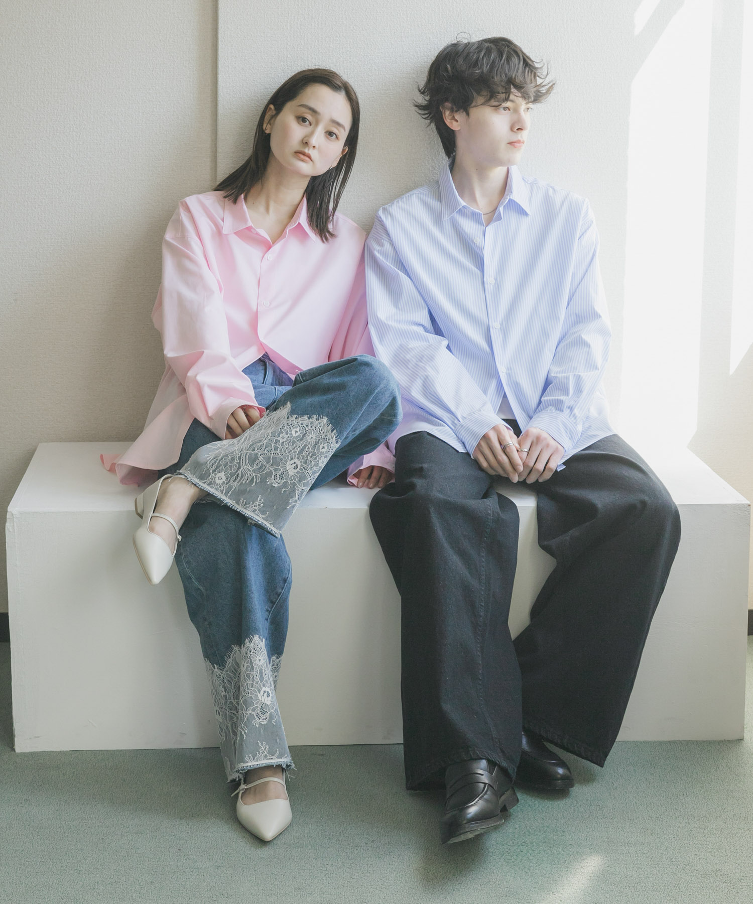 身長：173cm サイズ：L, 身長：169cm サイズ：M