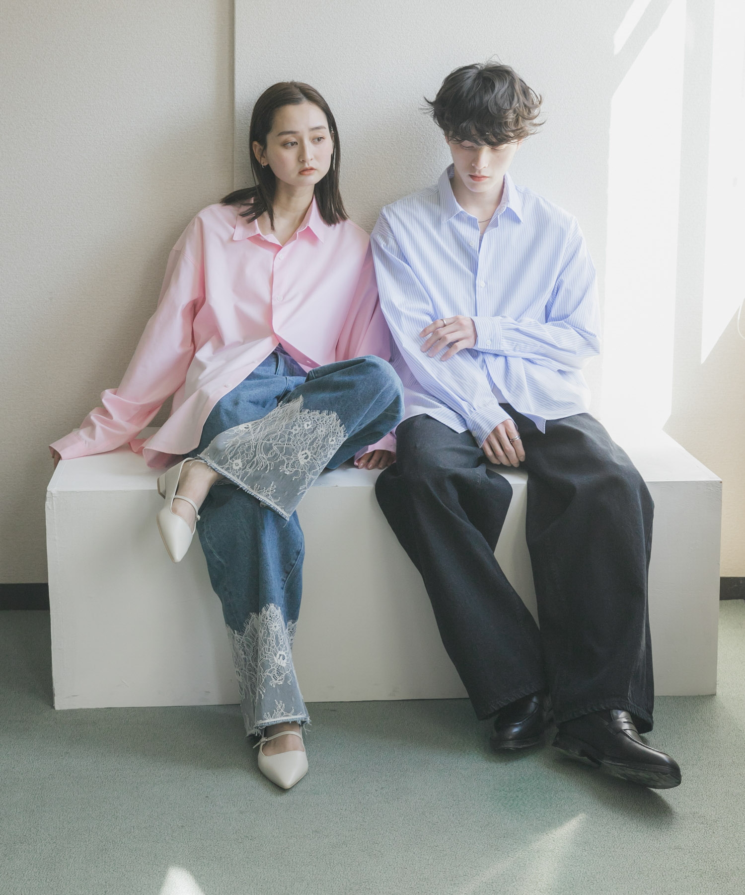 身長：173cm サイズ：L, 身長：169cm サイズ：M