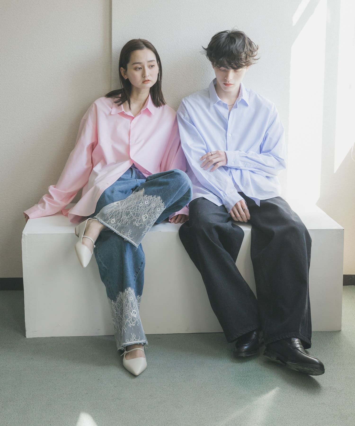 身長：173cm サイズ：L, 身長：169cm サイズ：M