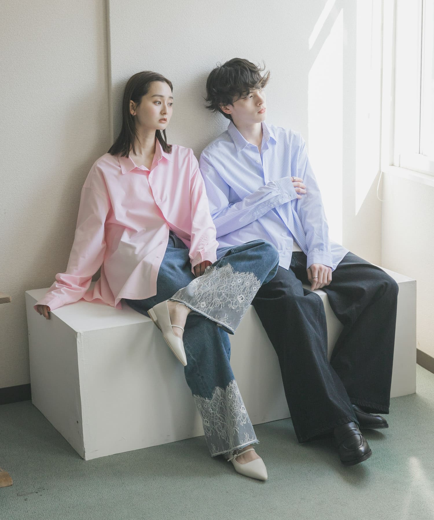 身長：173cm サイズ：L, 身長：169cm サイズ：M