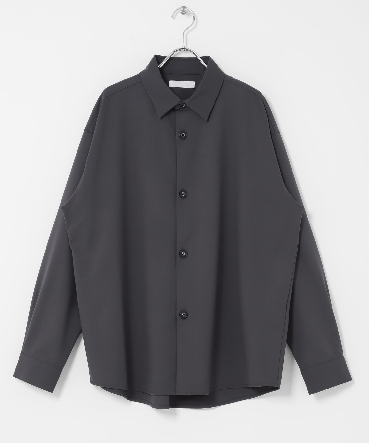 『ユニセックス』『イージーケア』カラールーズシャツ CHARCOAL M