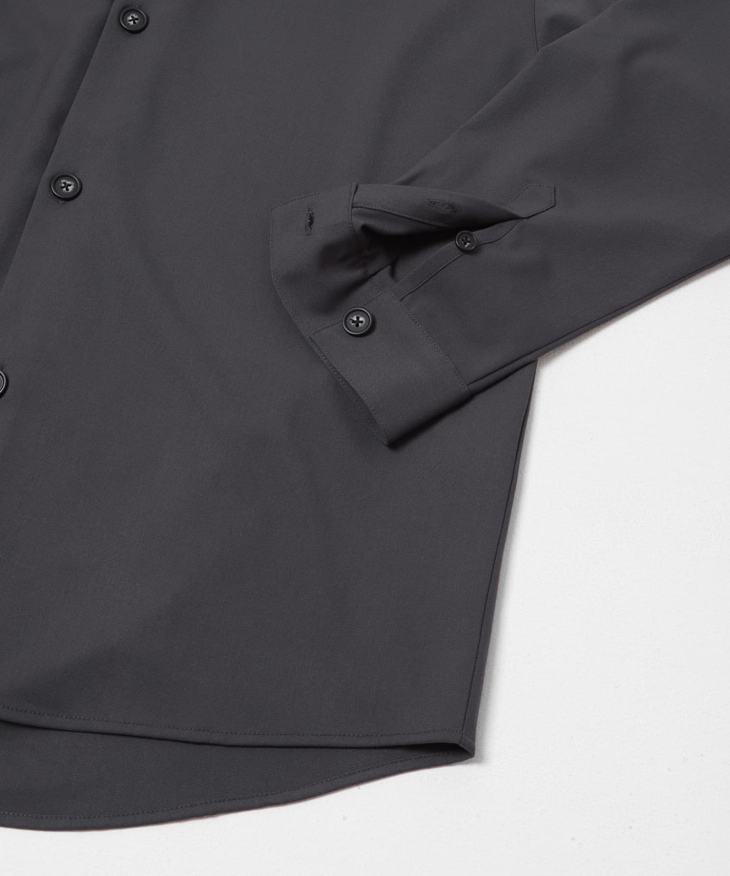 『イージーケア』カラールーズシャツ CHARCOAL M