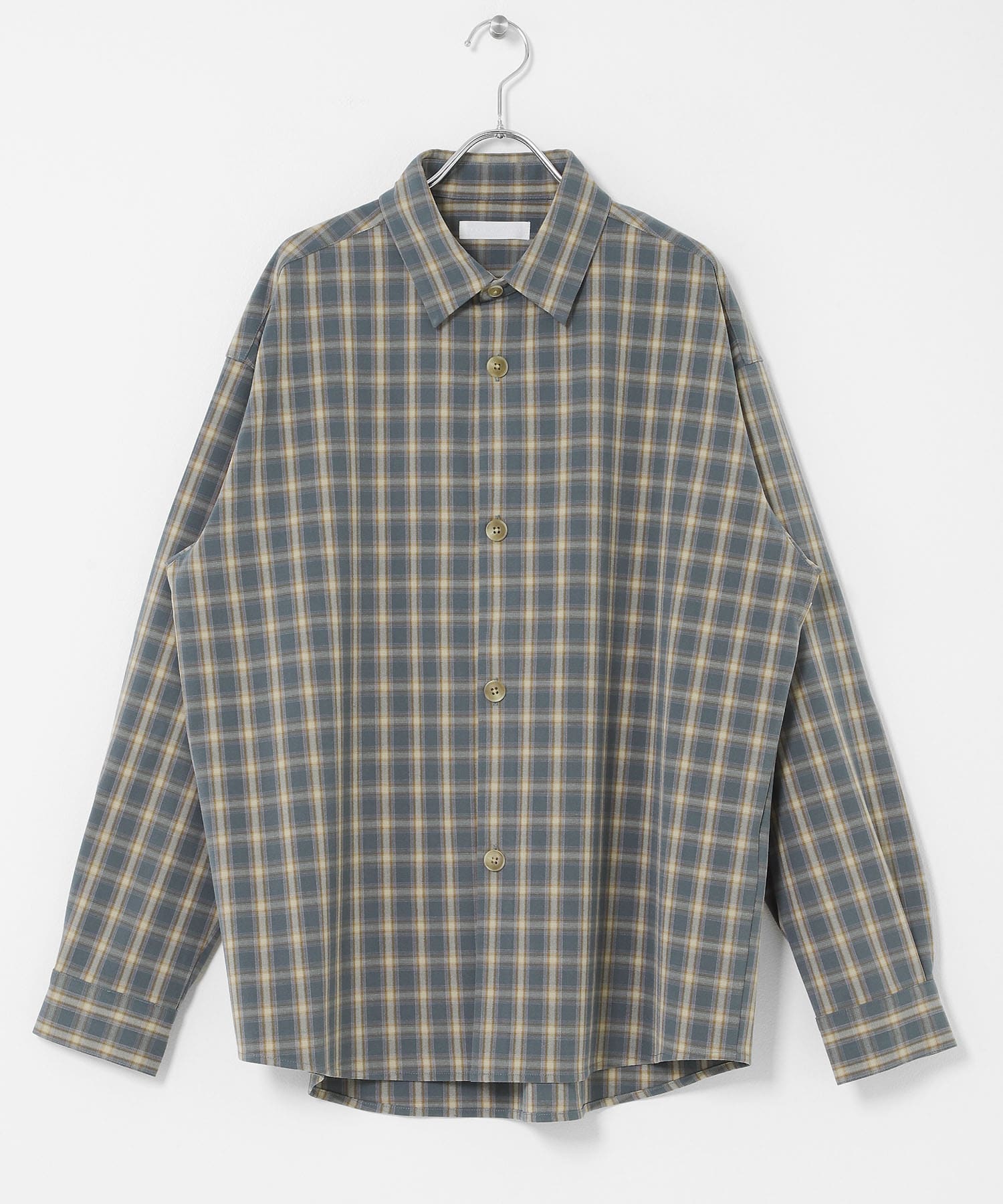『ユニセックス』『イージーケア』カラールーズシャツ L.BLUE M