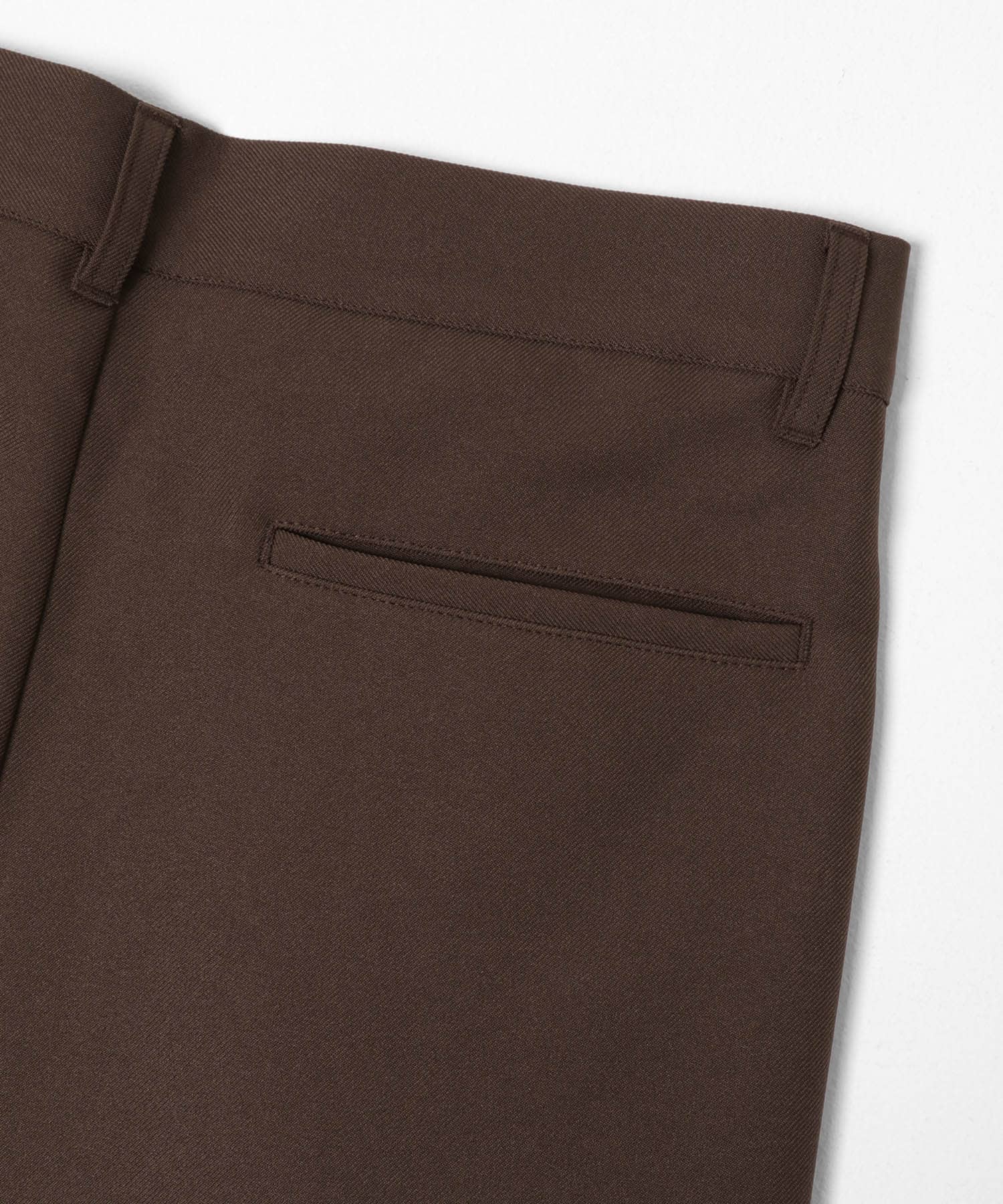 『撥水/防花粉』SKIN Proofタックワイドパンツ BROWN M