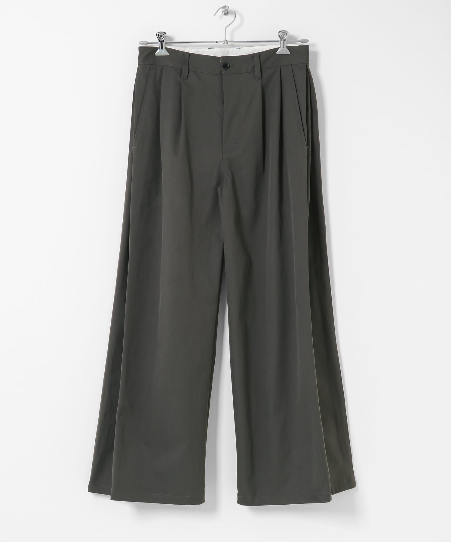 サイドタックワイドパンツ CHARCOAL M