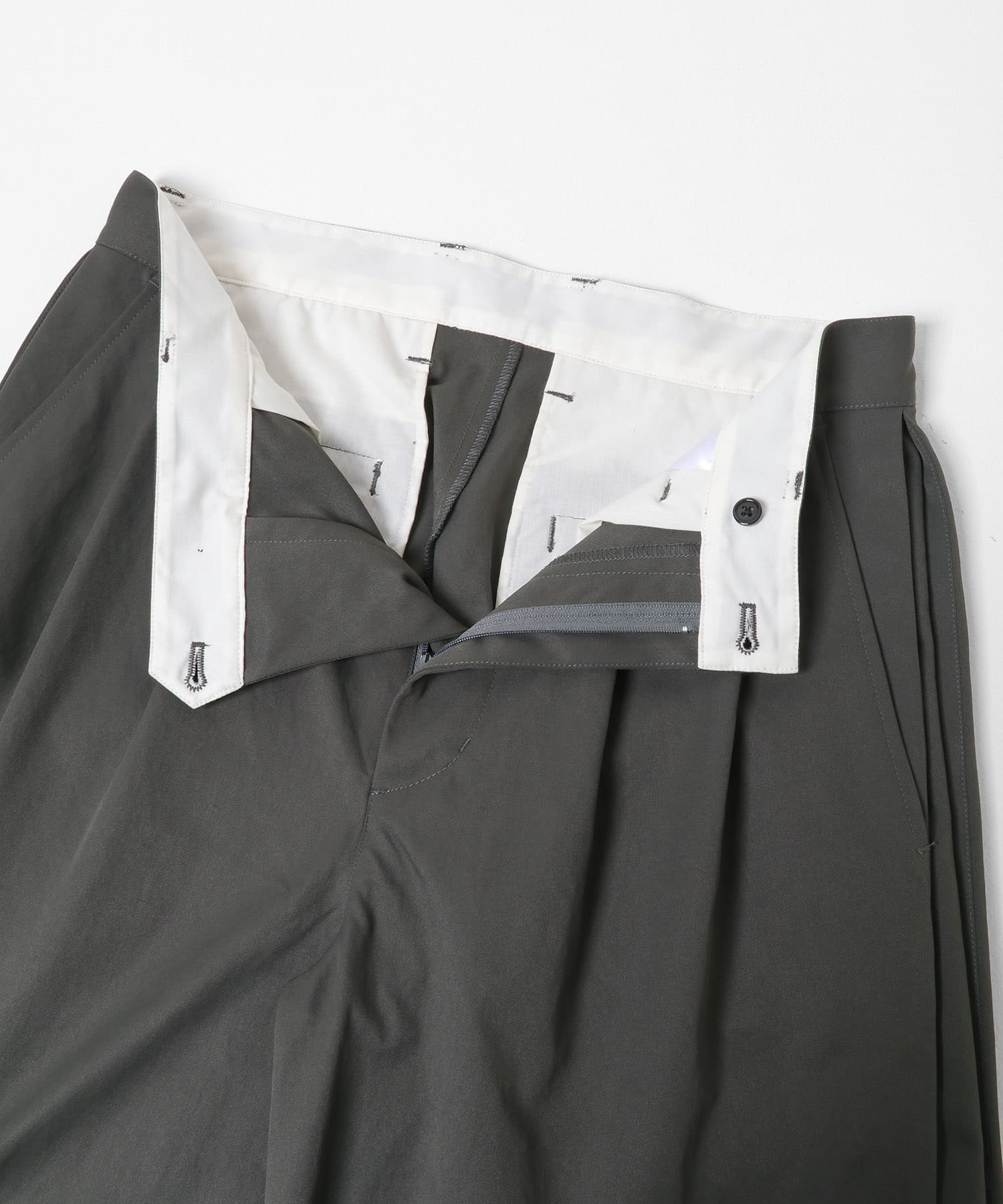 サイドタックワイドパンツ CHARCOAL M