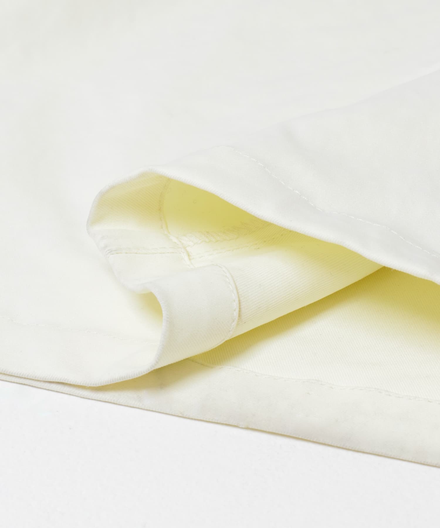 サイドタックワイドパンツ WHITE M