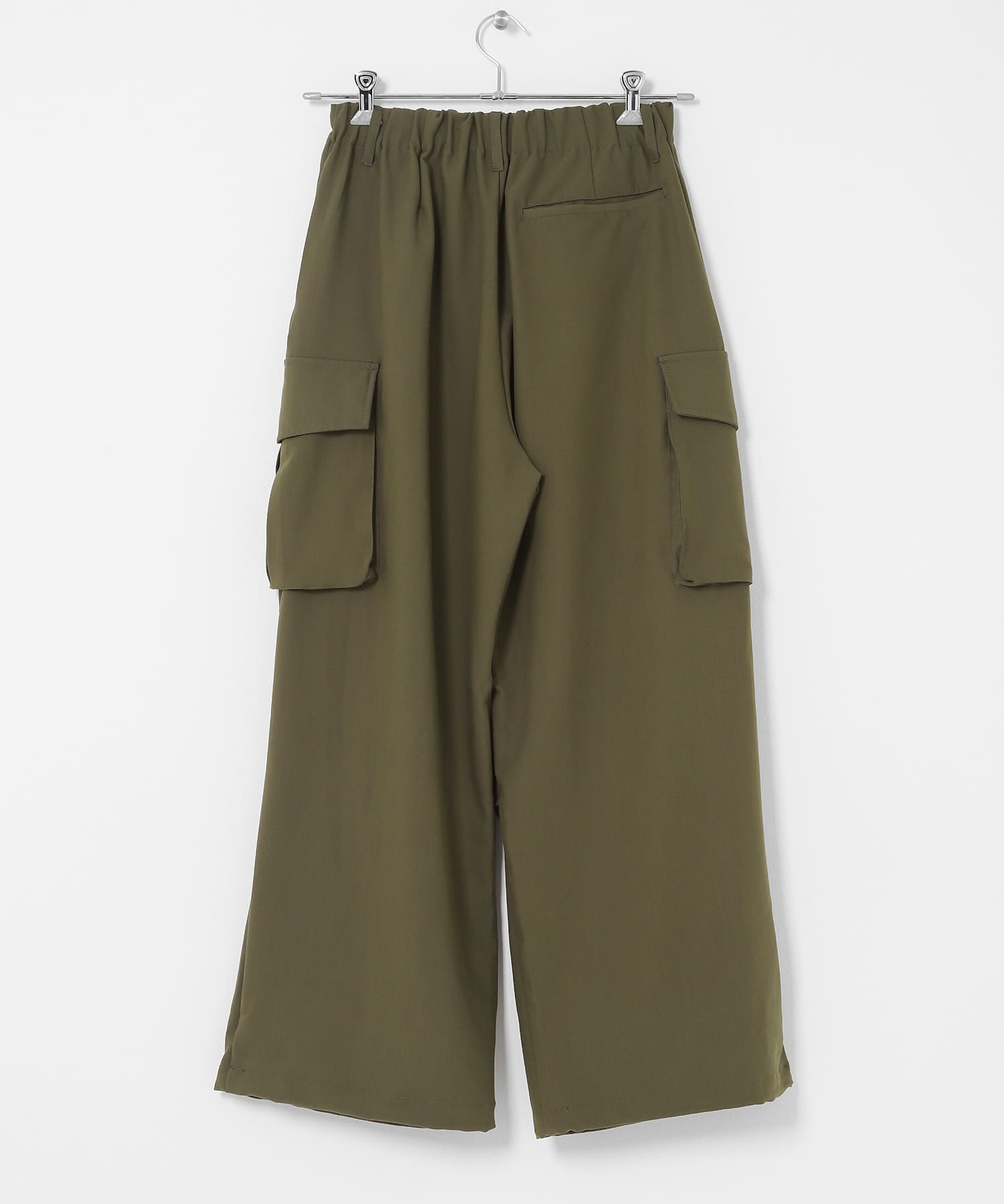 『ユニセックス』ワイドカーゴパンツ OLIVE XS