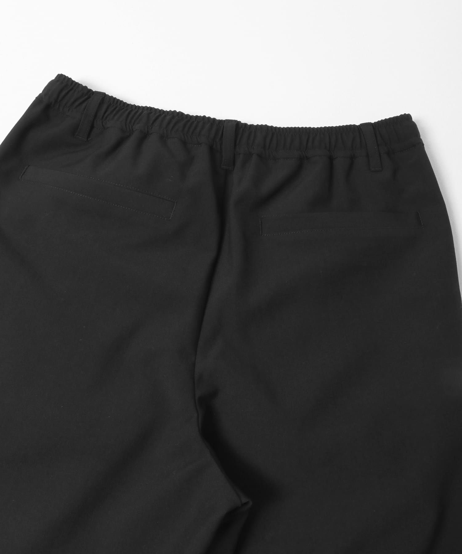 ダブルタックワイドパンツ BLACK S