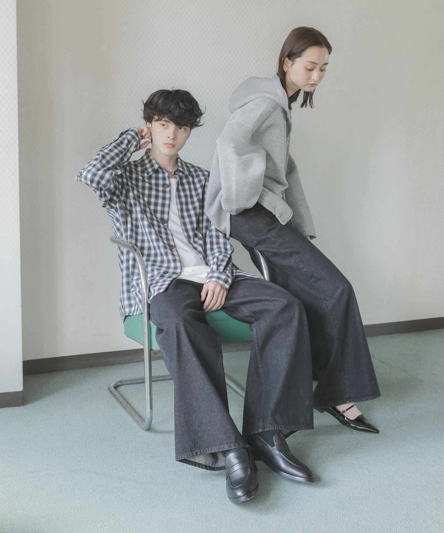 身長：173cm サイズ：L, 身長：169cm サイズ：M