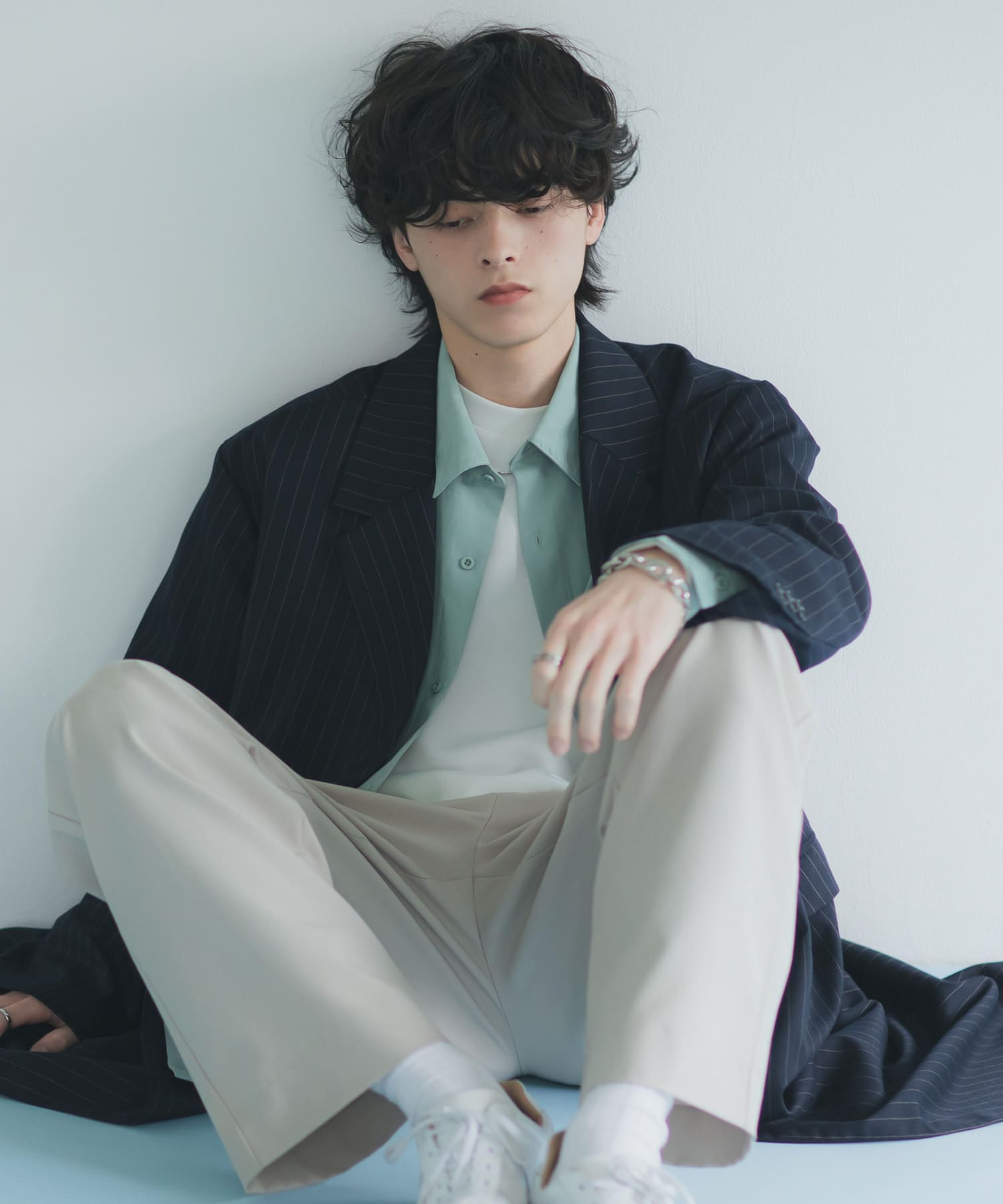 ダブルブレストロングコート