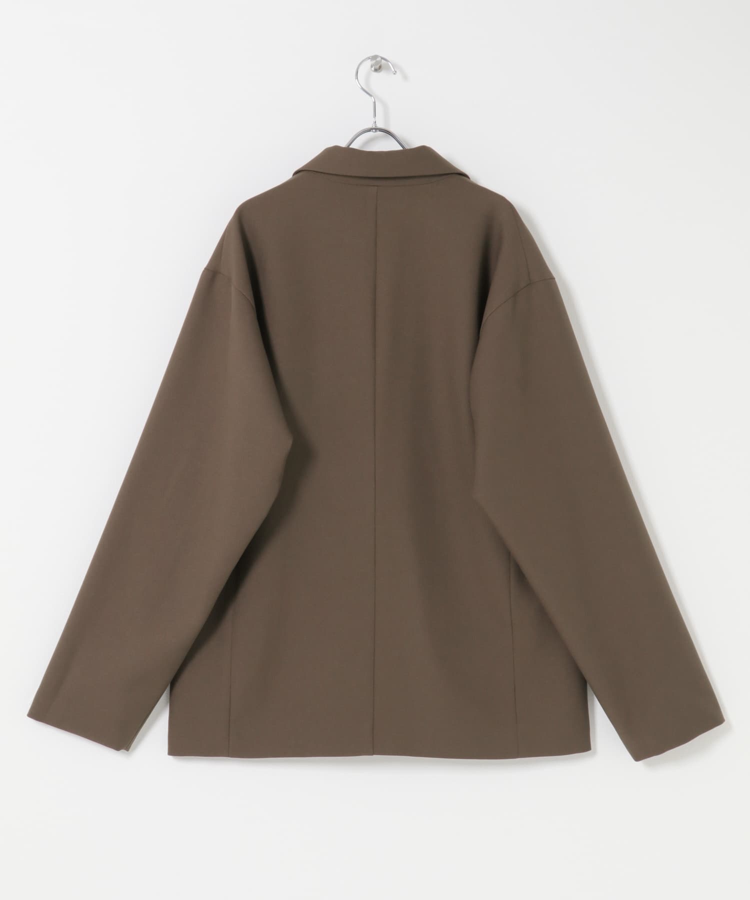 『撥水/防花粉』SKIN Proofダブルテーラードジャケット BROWN M