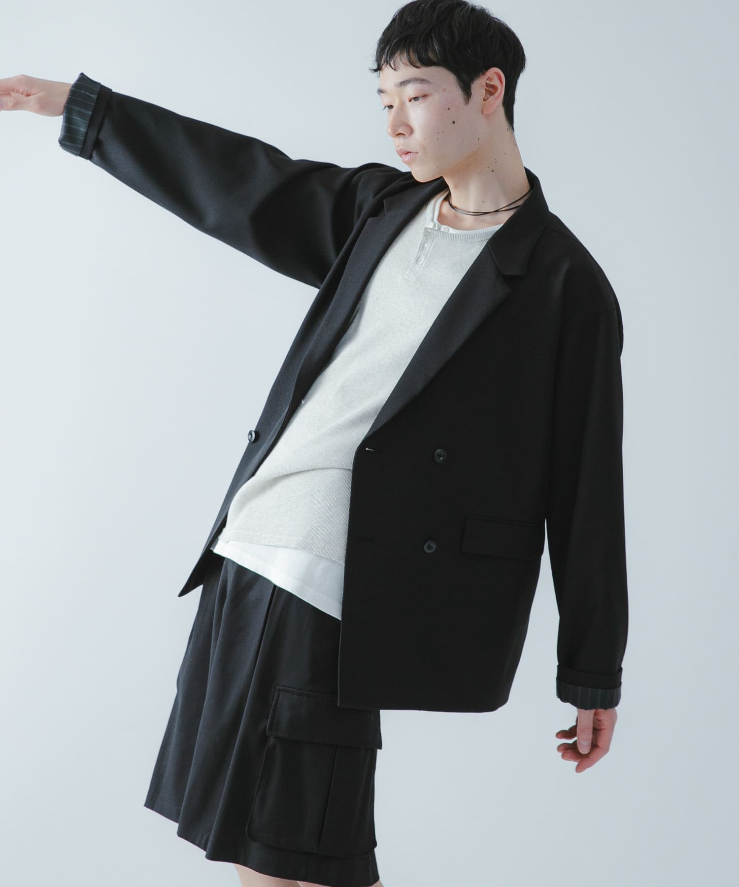 『撥水/防花粉』SKINProofダブルテーラードジャケット