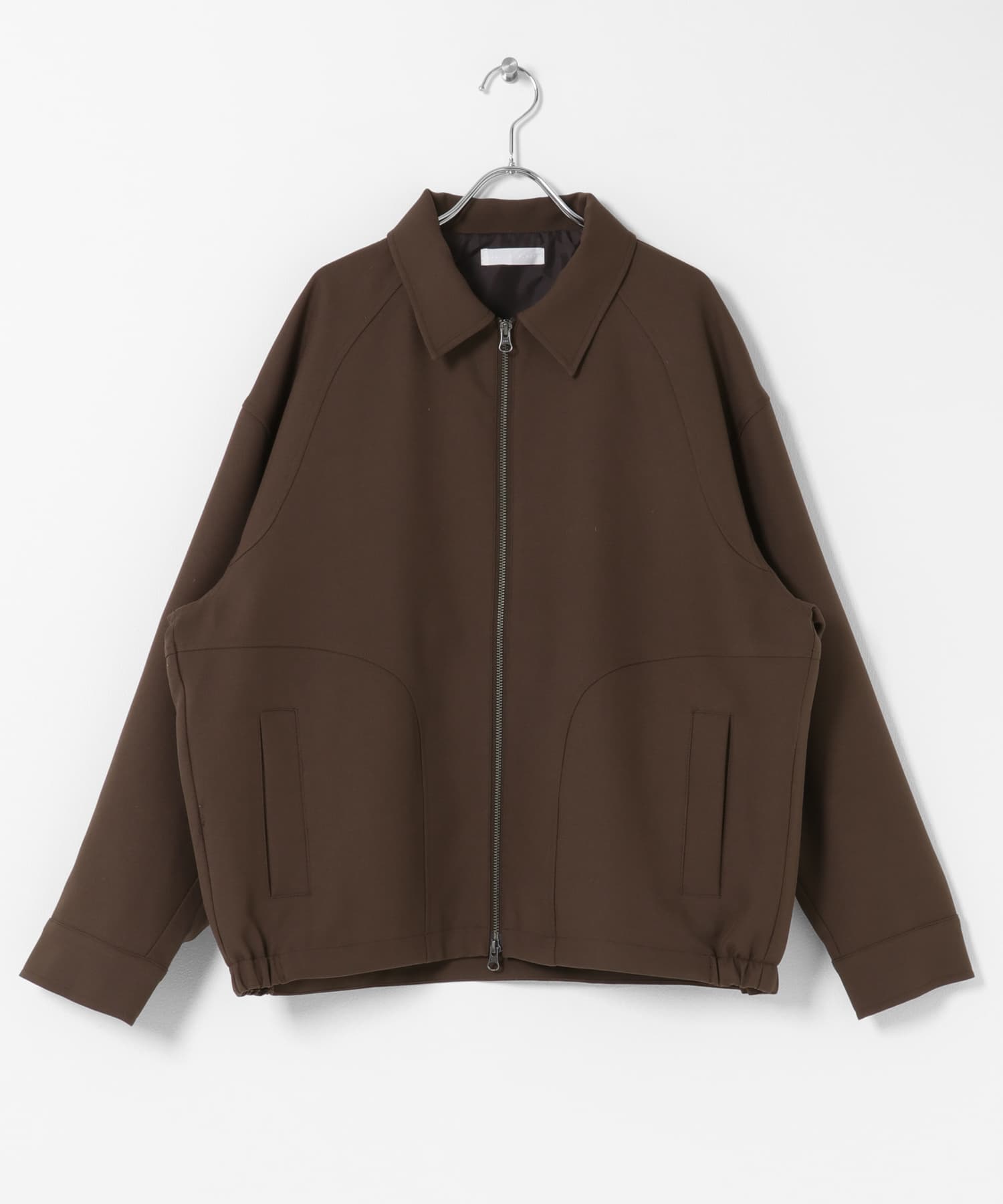 『撥水/防花粉』SKINProofジップブルゾン BROWN M