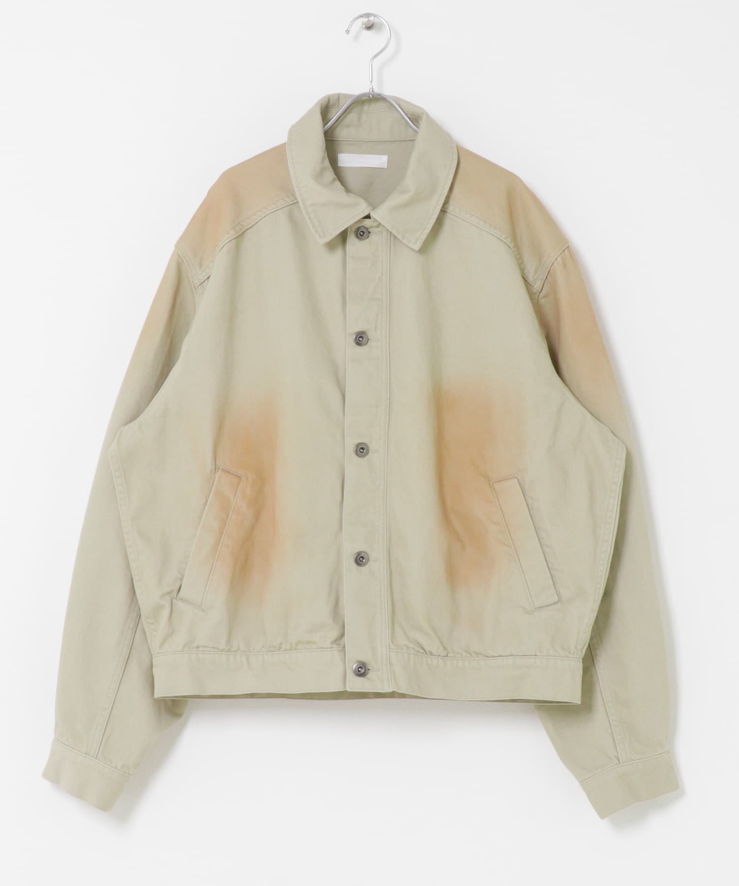 ヴィンテージライクデニムブルゾン L.KHAKI M