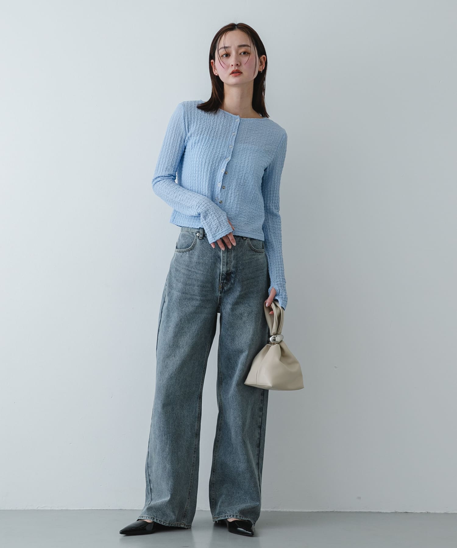 身長：169cm サイズ：one