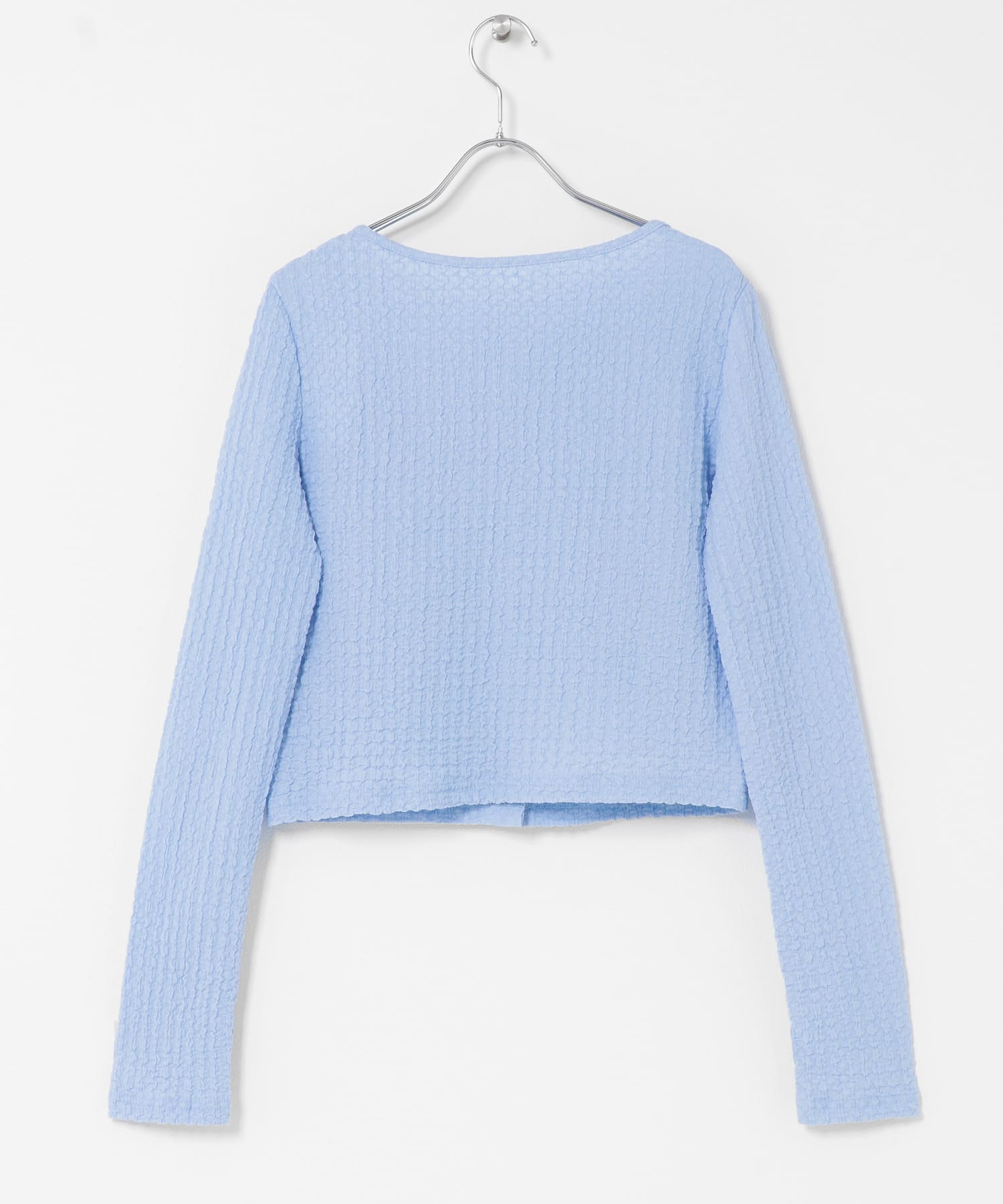 シャーリングカットカーディガン L.BLUE One