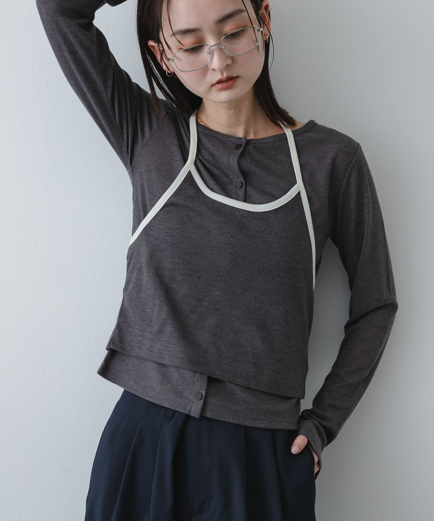 身長：169cm サイズ：one