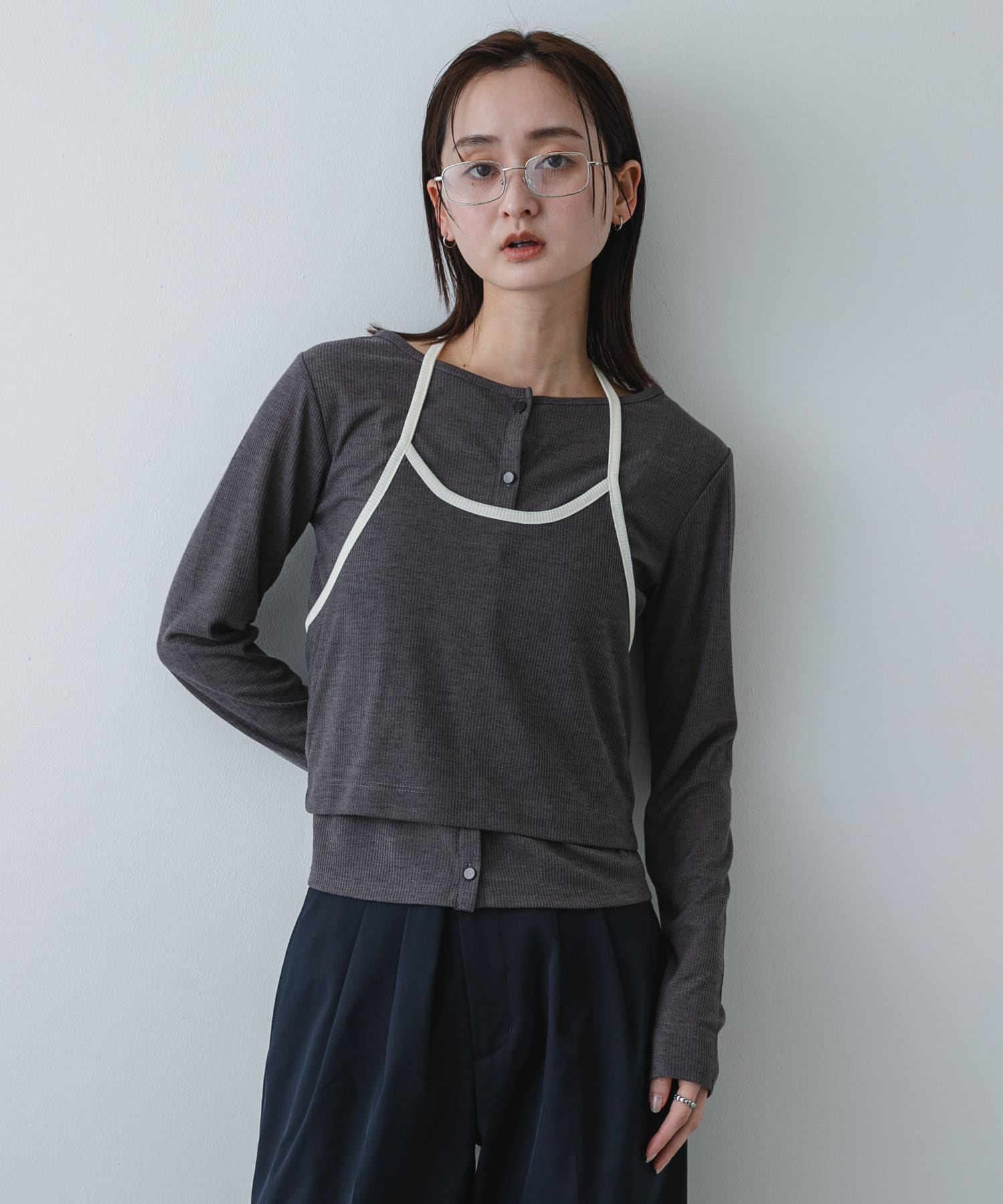 身長：169cm サイズ：one