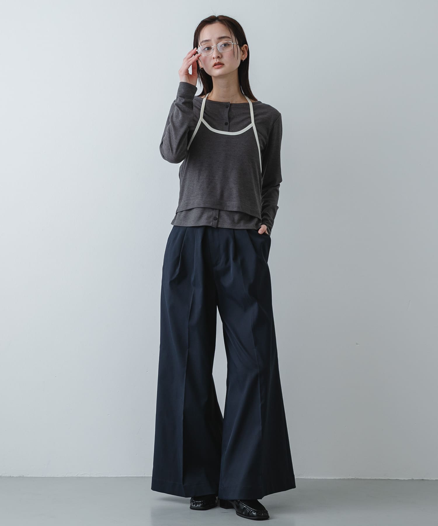 身長：169cm サイズ：one